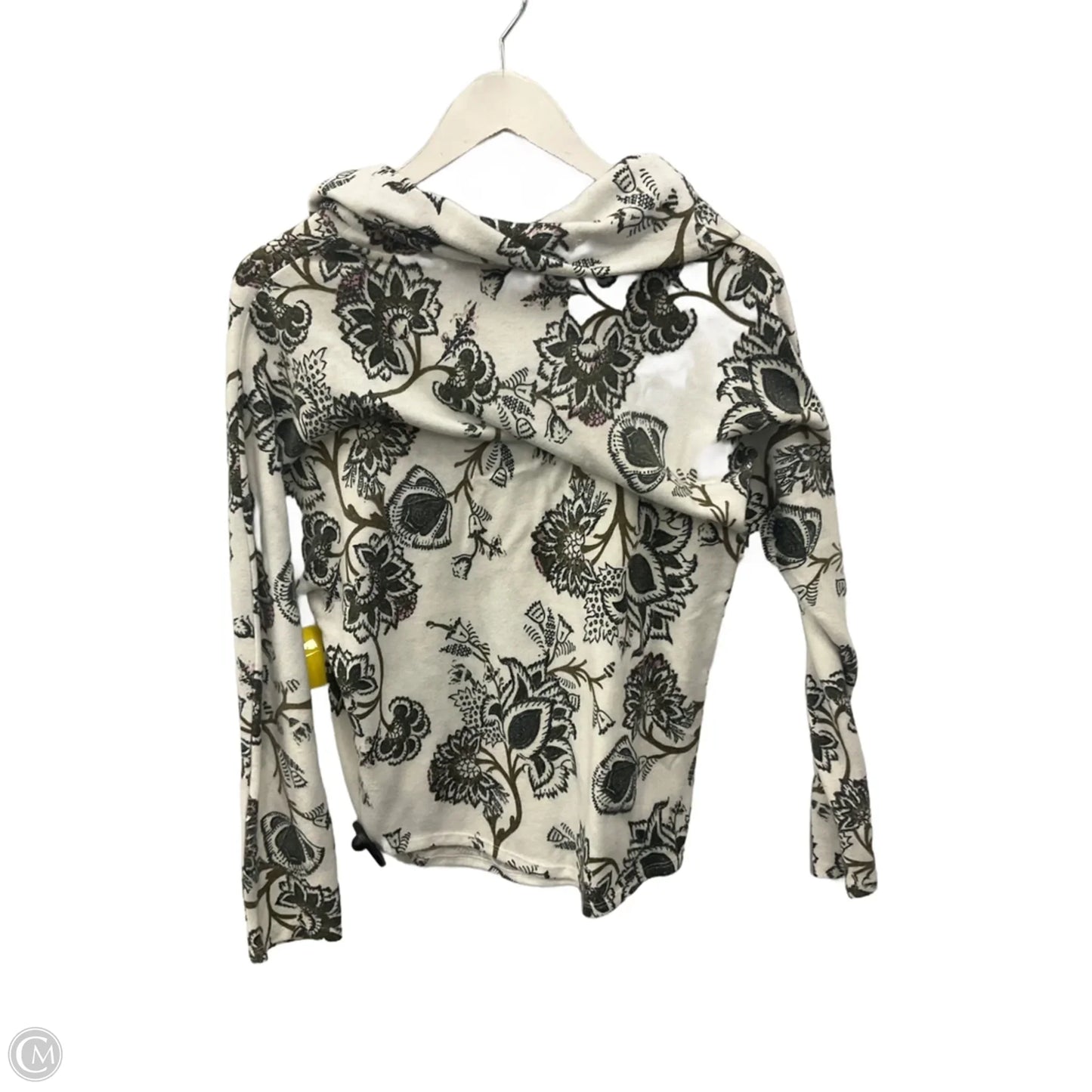 Top Long Sleeve By Westport In Green & White, Size: L