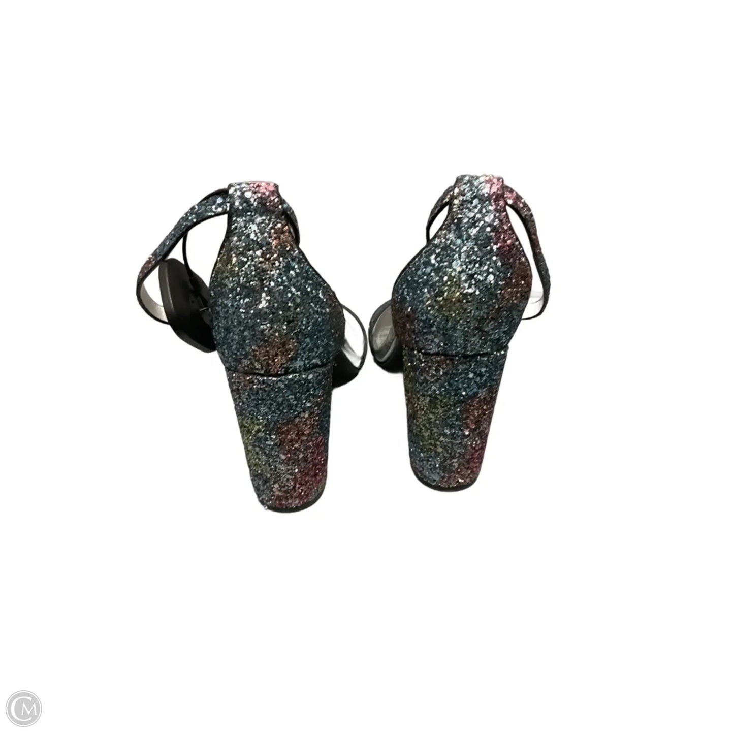 Shoes Heels Block By Madden Girl In Silver, Size: 10