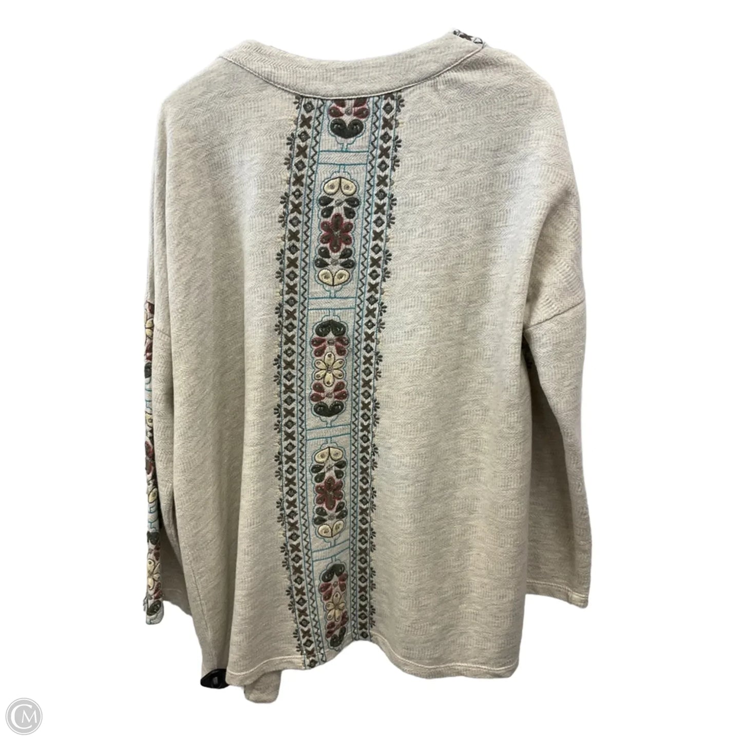 Cardigan By Soft Surroundings In Beige, Size: L