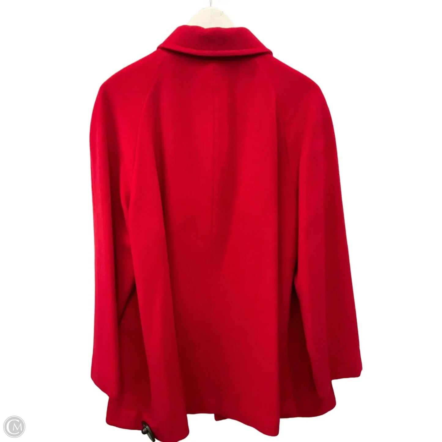 Coat Wool By Lands End In Red, Size: 1x