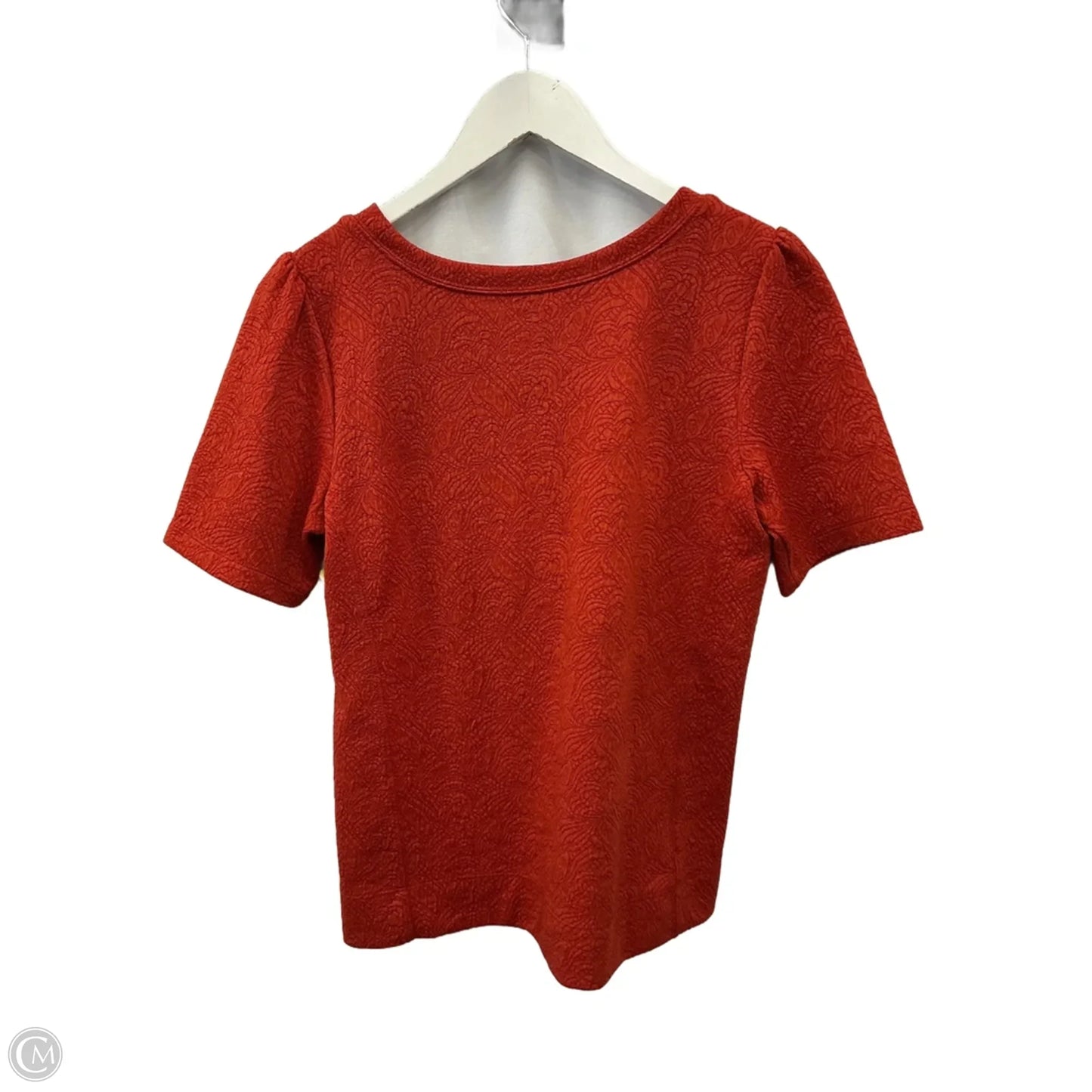 Top Short Sleeve By Loft In Orange, Size: S