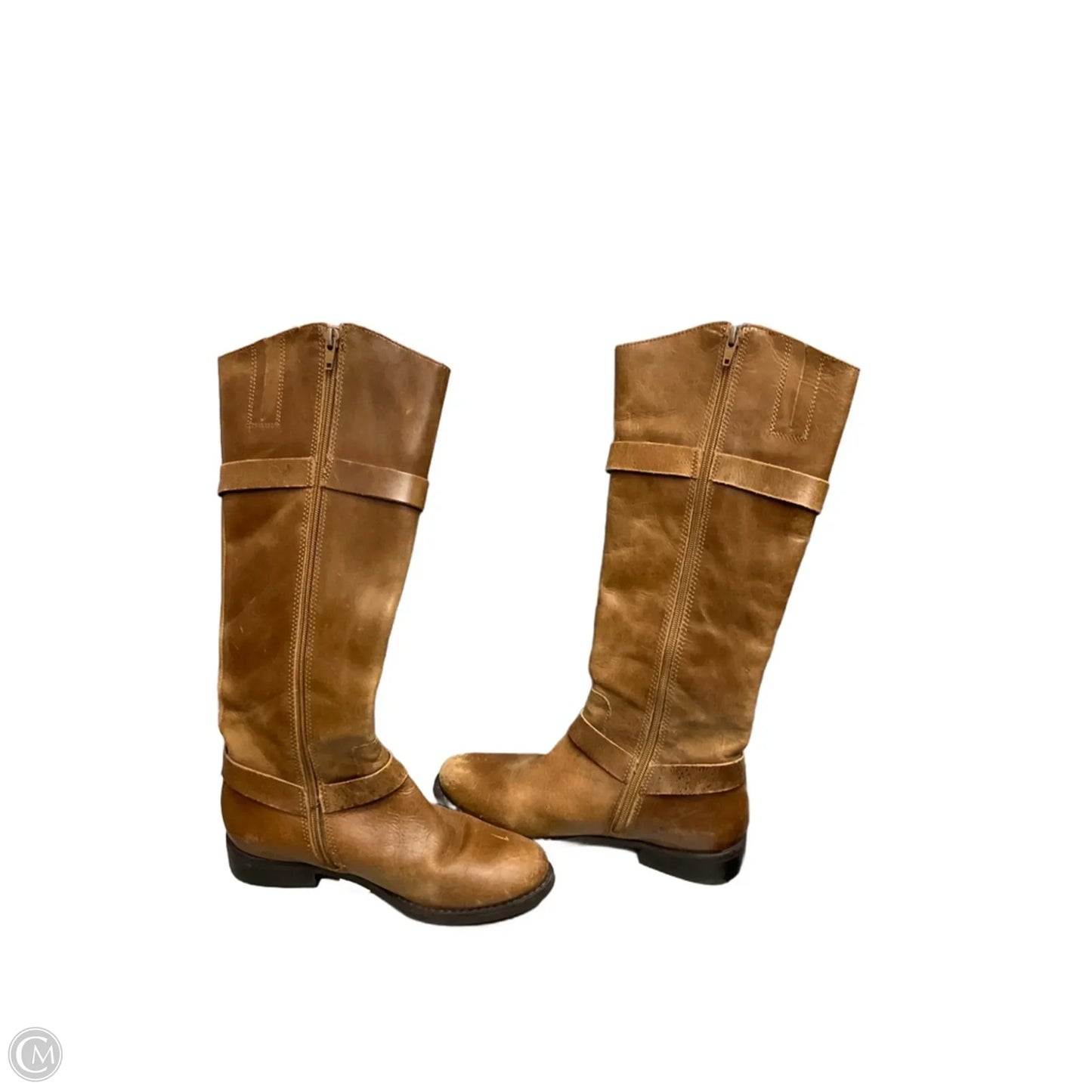 Boots Knee Flats By Clothes Mentor In Tan, Size: 6