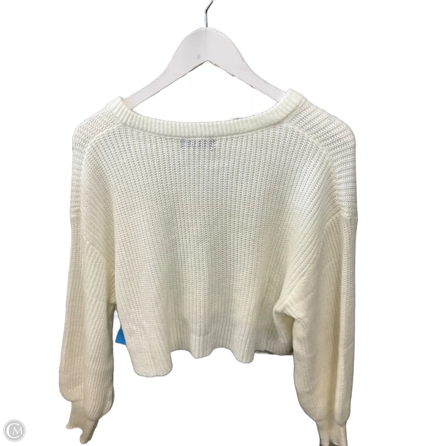 Sweater By Shein In White, Size: M