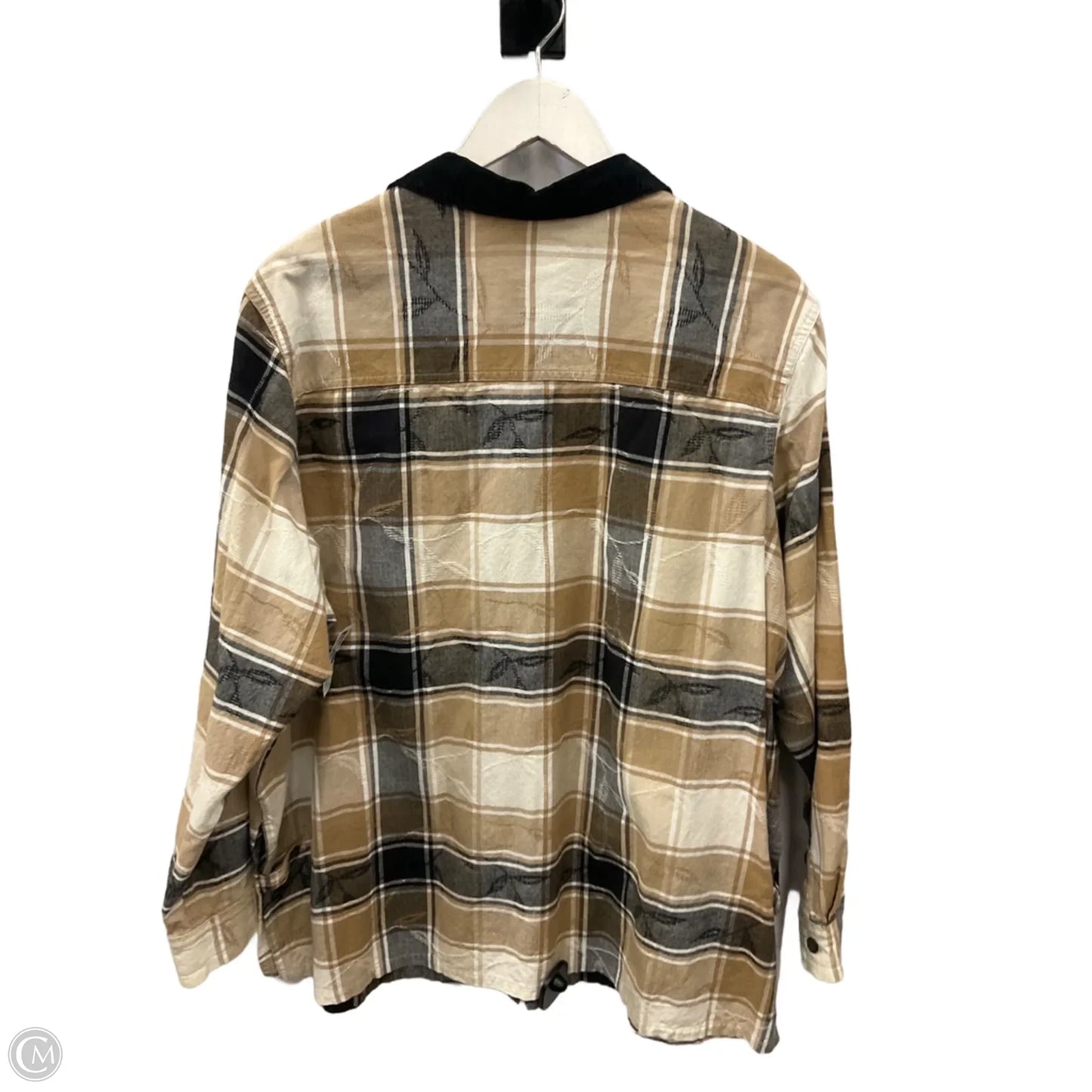 Top Long Sleeve By Croft And Barrow In Beige, Size: Xxl