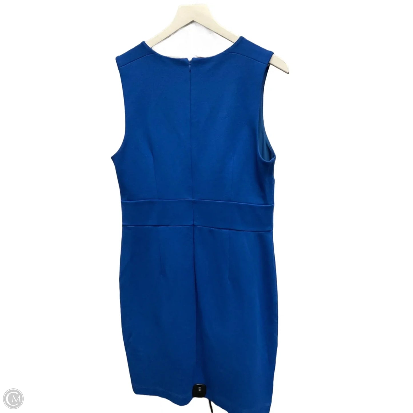 Dress Casual Midi By Ann Taylor In Blue, Size: L
