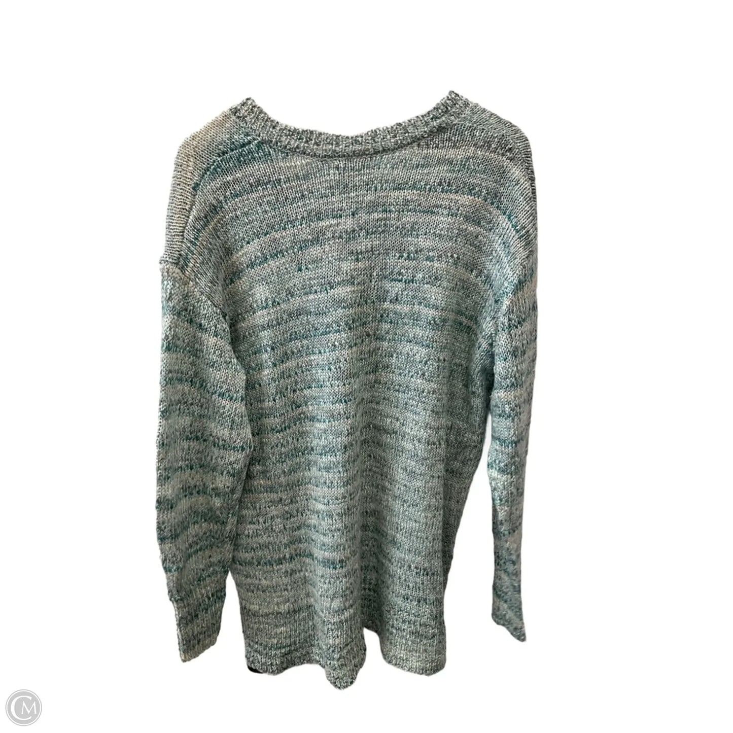 Sweater By Falls Creek In Aqua, Size: 1x
