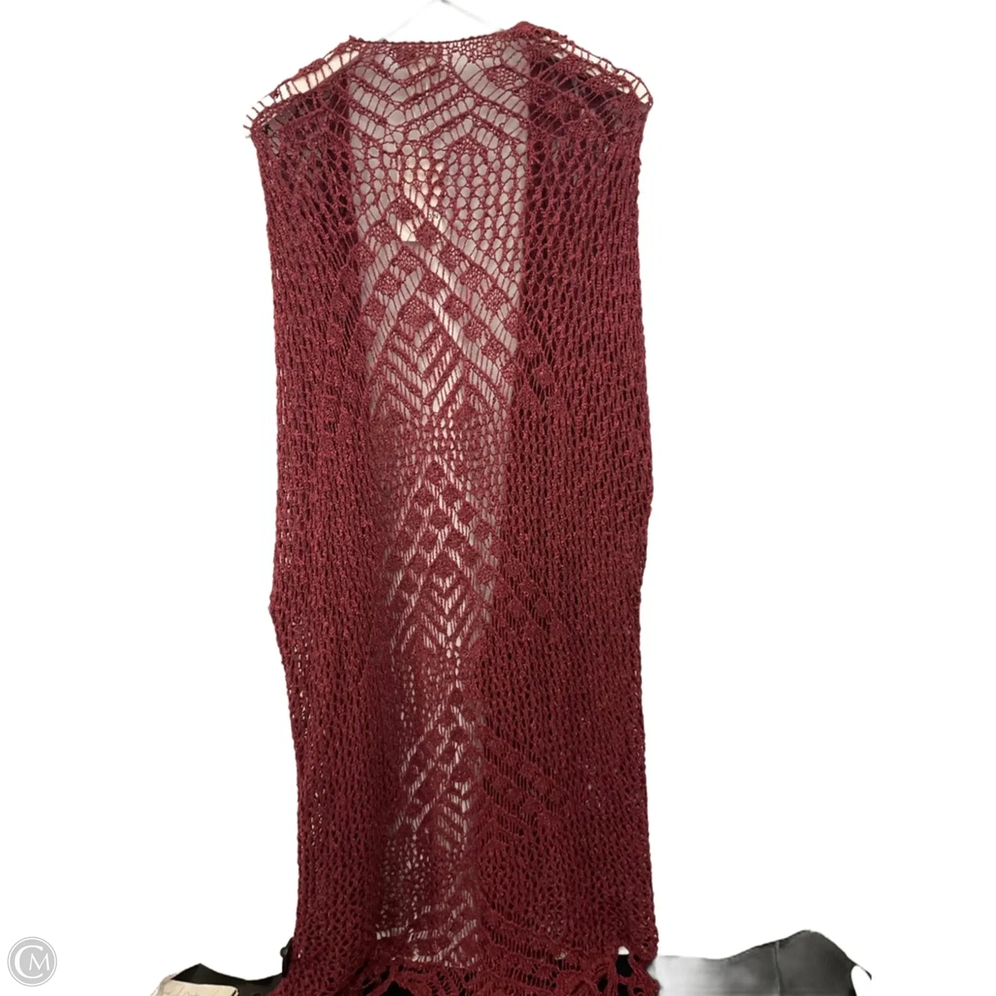 Sweater Cardigan By Heyson In Red, Size: 3x