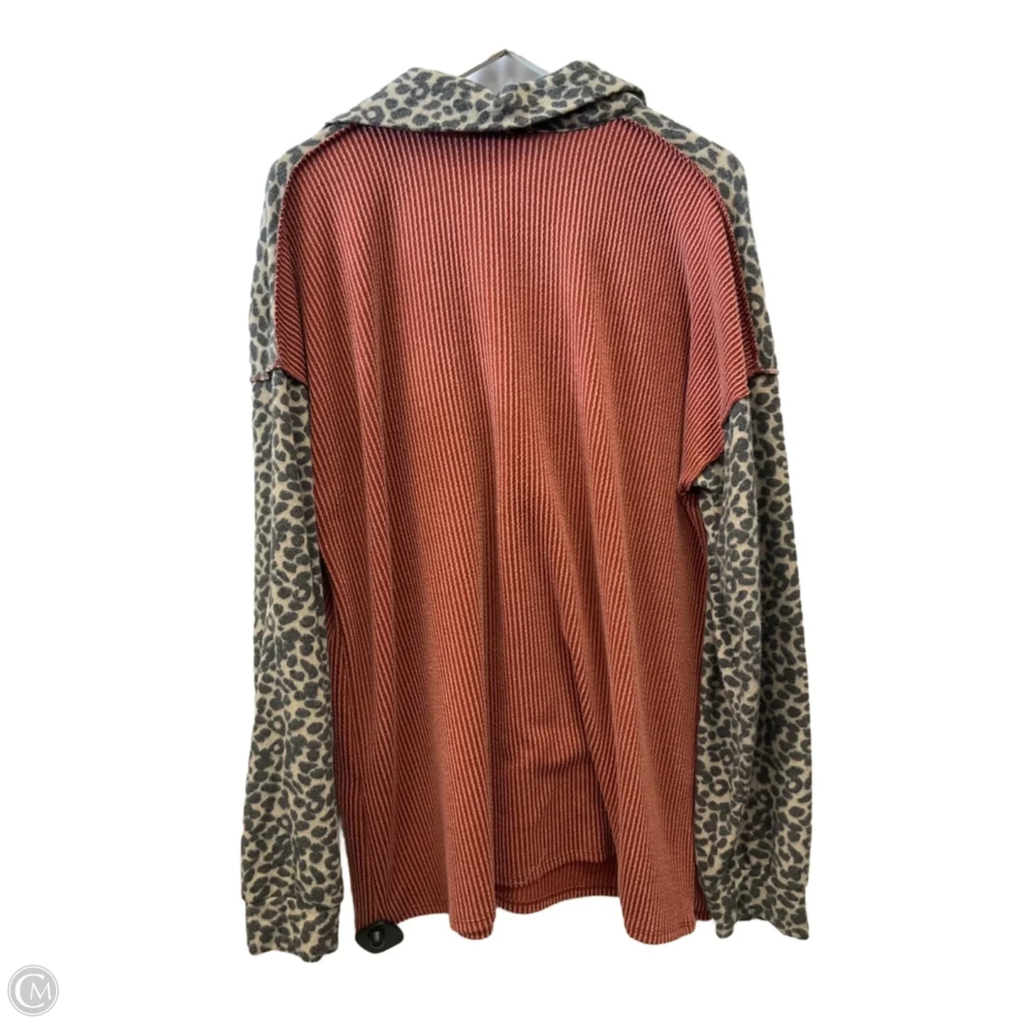 Top Long Sleeve By Heimish Usa In Orange, Size: 2x