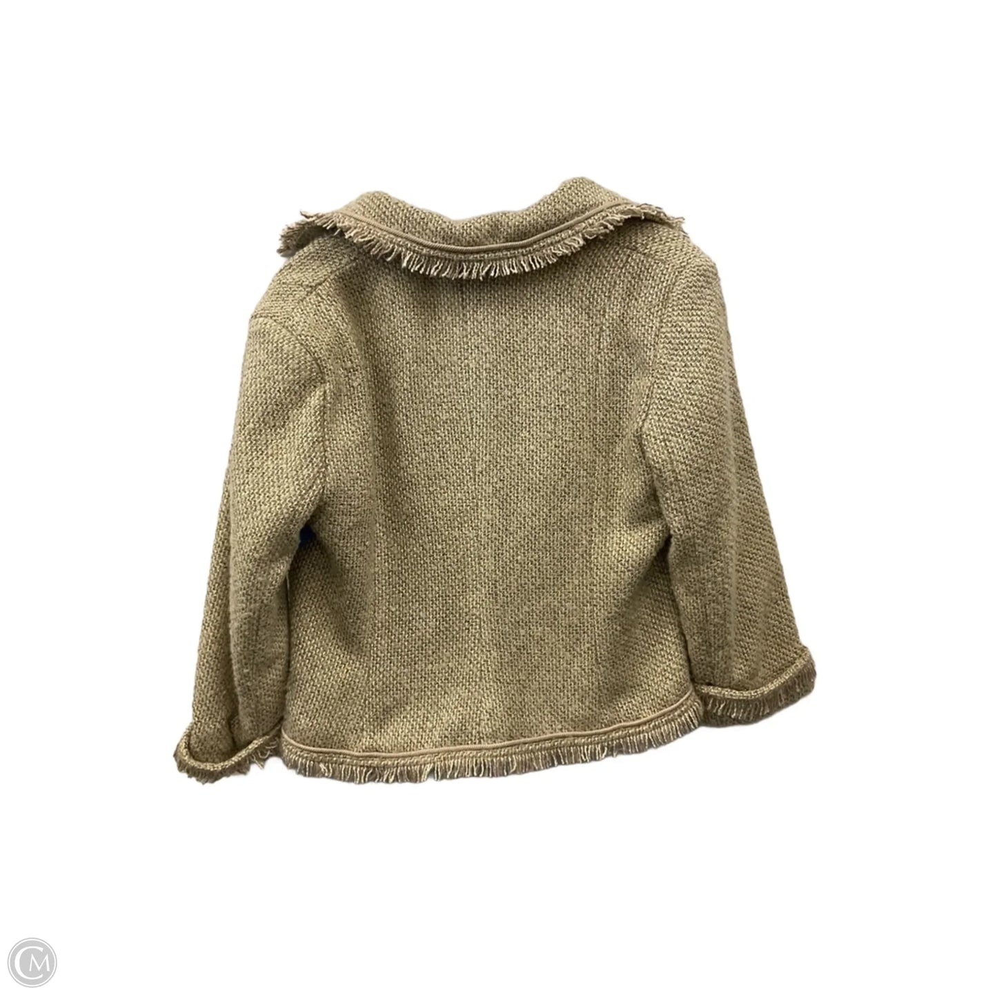 Sweater Cardigan By New York & Company In Gold, Size: L