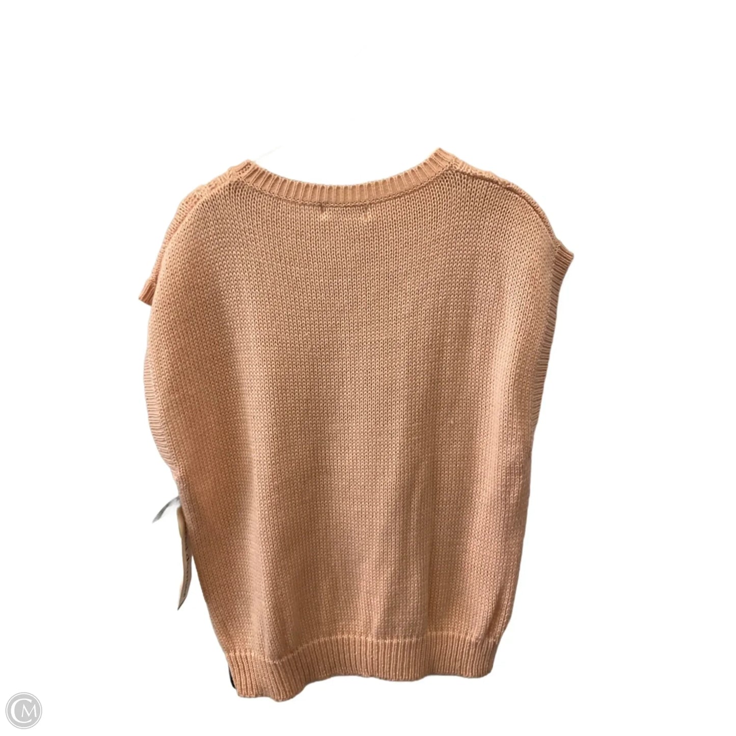 Sweater Short Sleeve By Alfred Dunner In Peach, Size: 3x