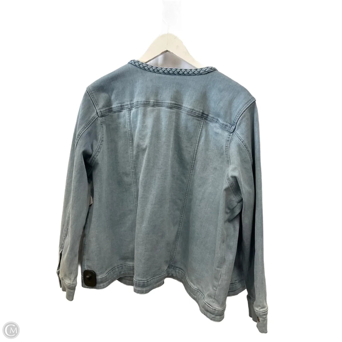 Jacket Denim By Clothes Mentor In Blue Denim, Size: 2x