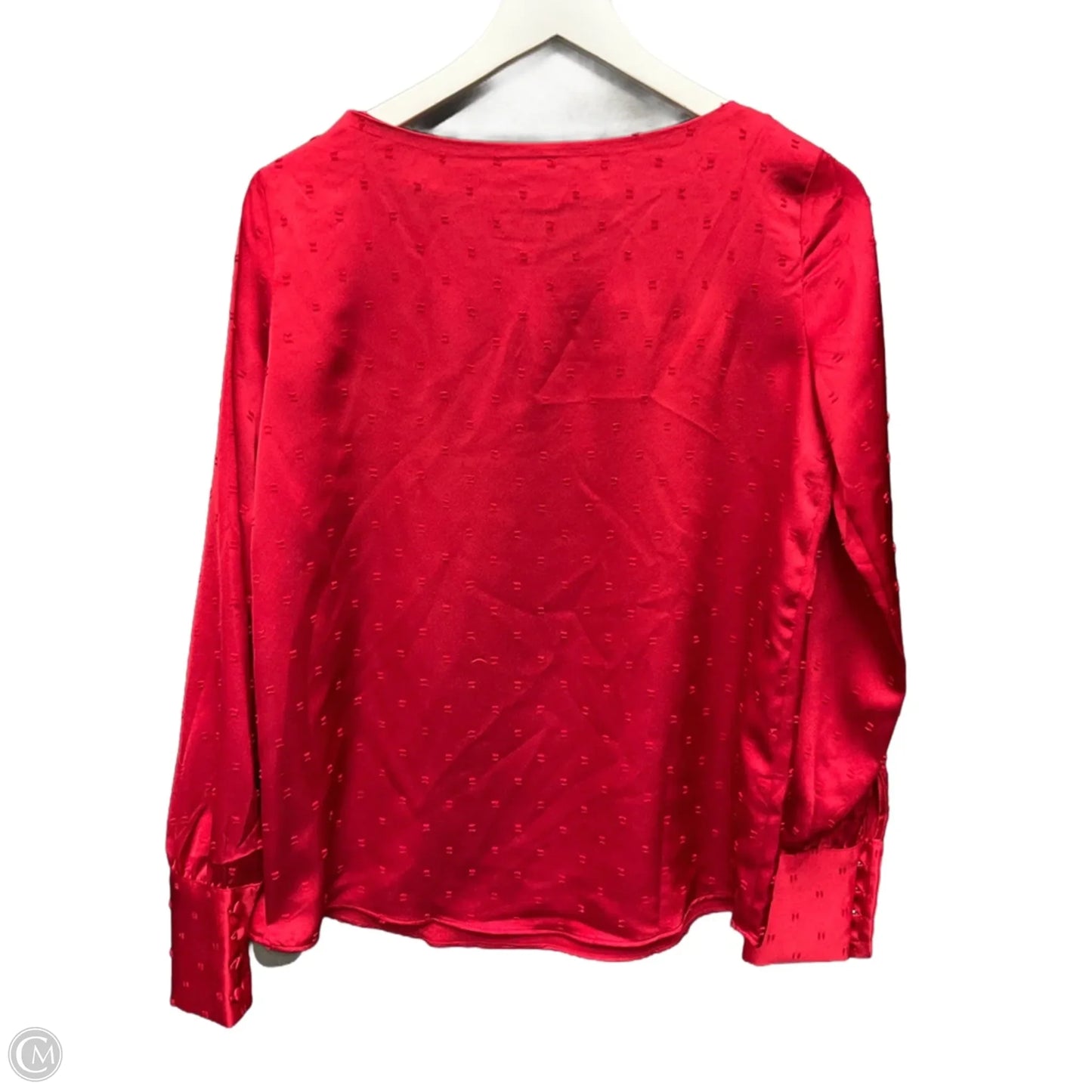 Top Long Sleeve By Ann Taylor In Red, Size: Xs