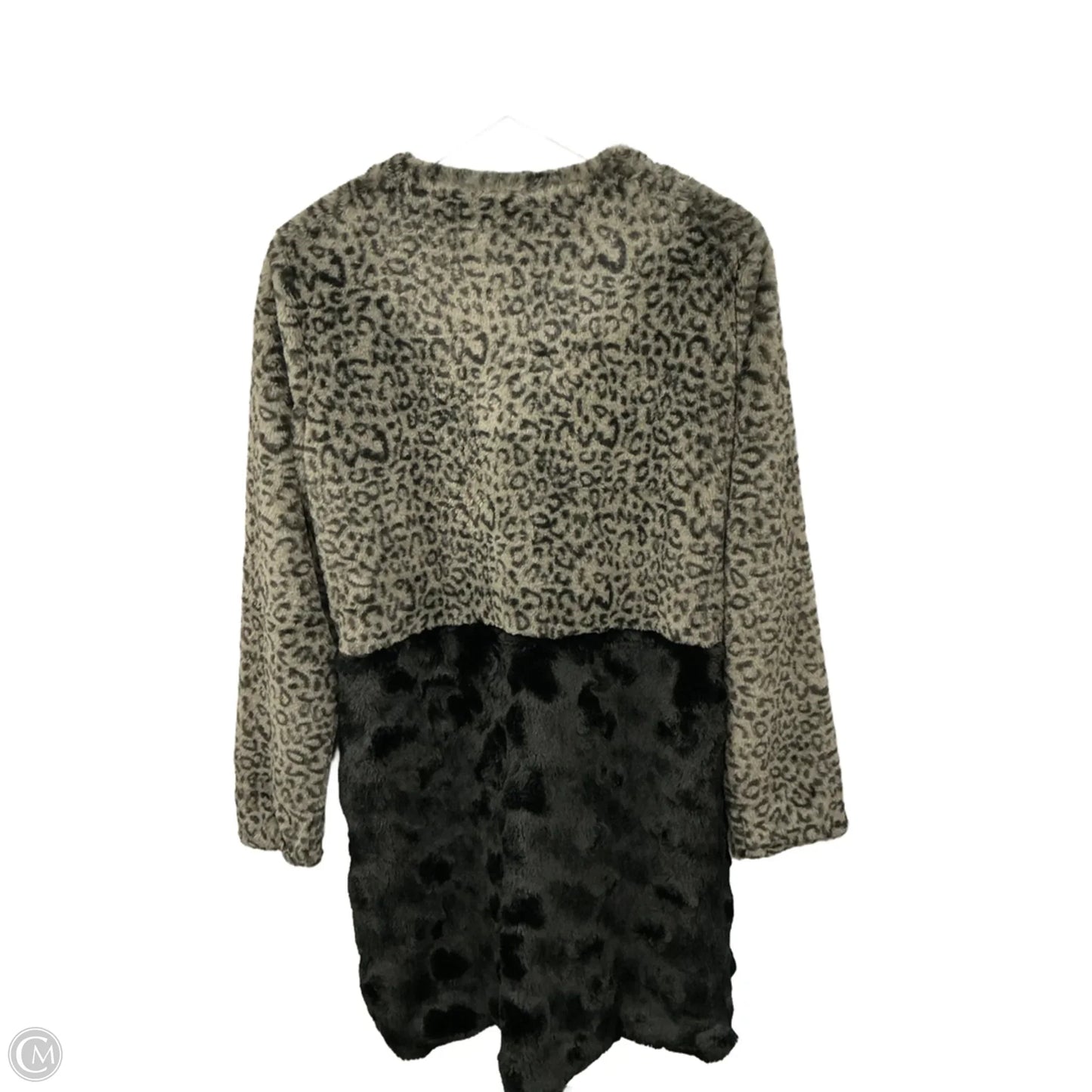 Jacket Faux Fur & Sherpa By Fever In Animal Print, Size: S