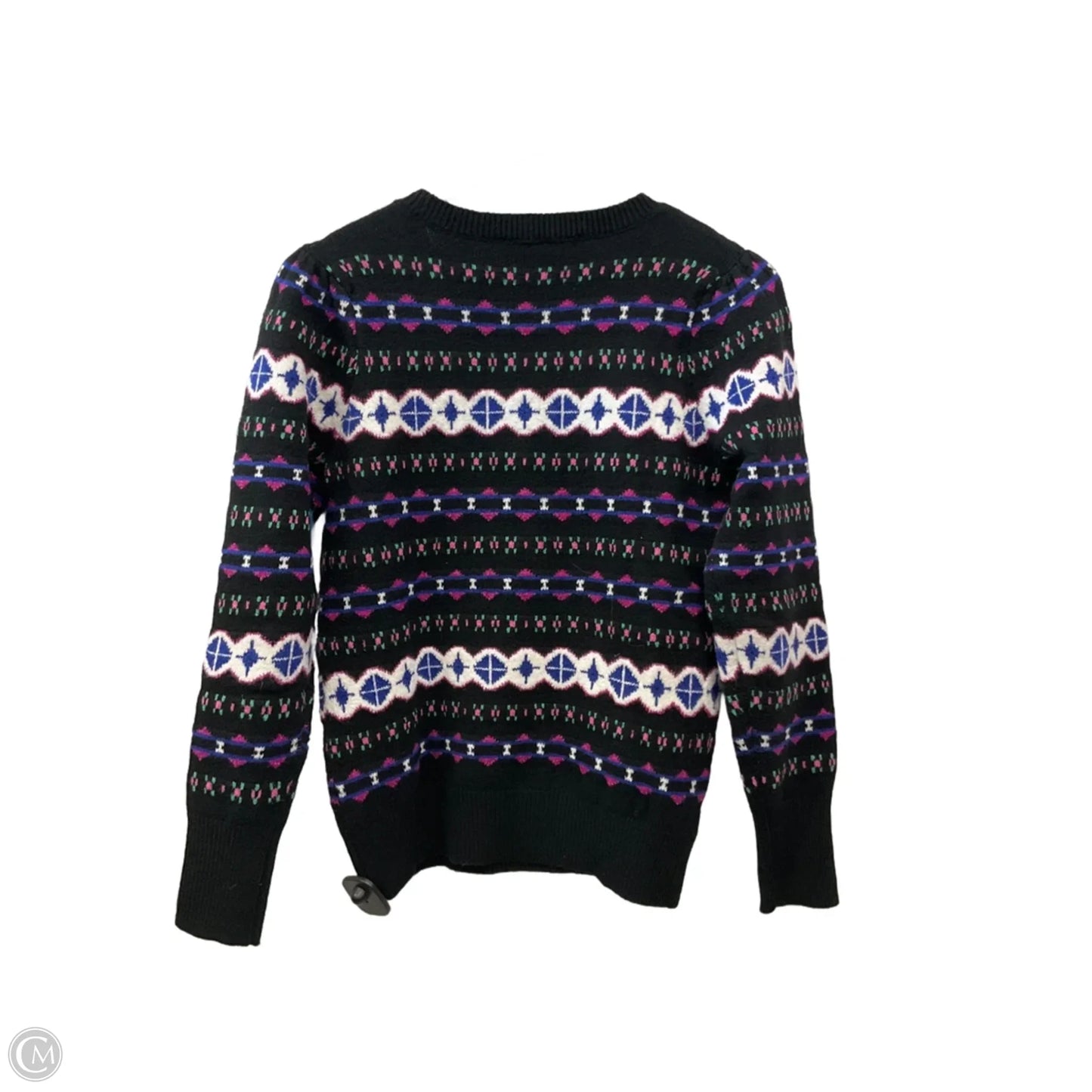 Sweater By Loft In Black & Purple, Size: Xs