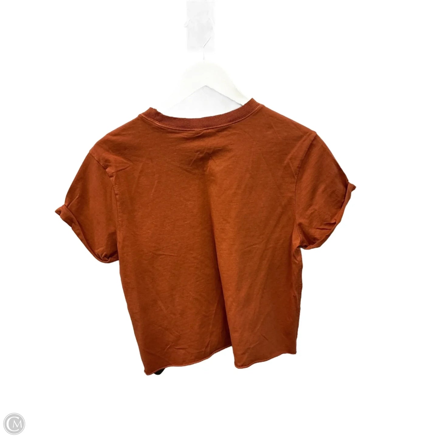Top Short Sleeve Basic By Wild Fable In Orange, Size: M