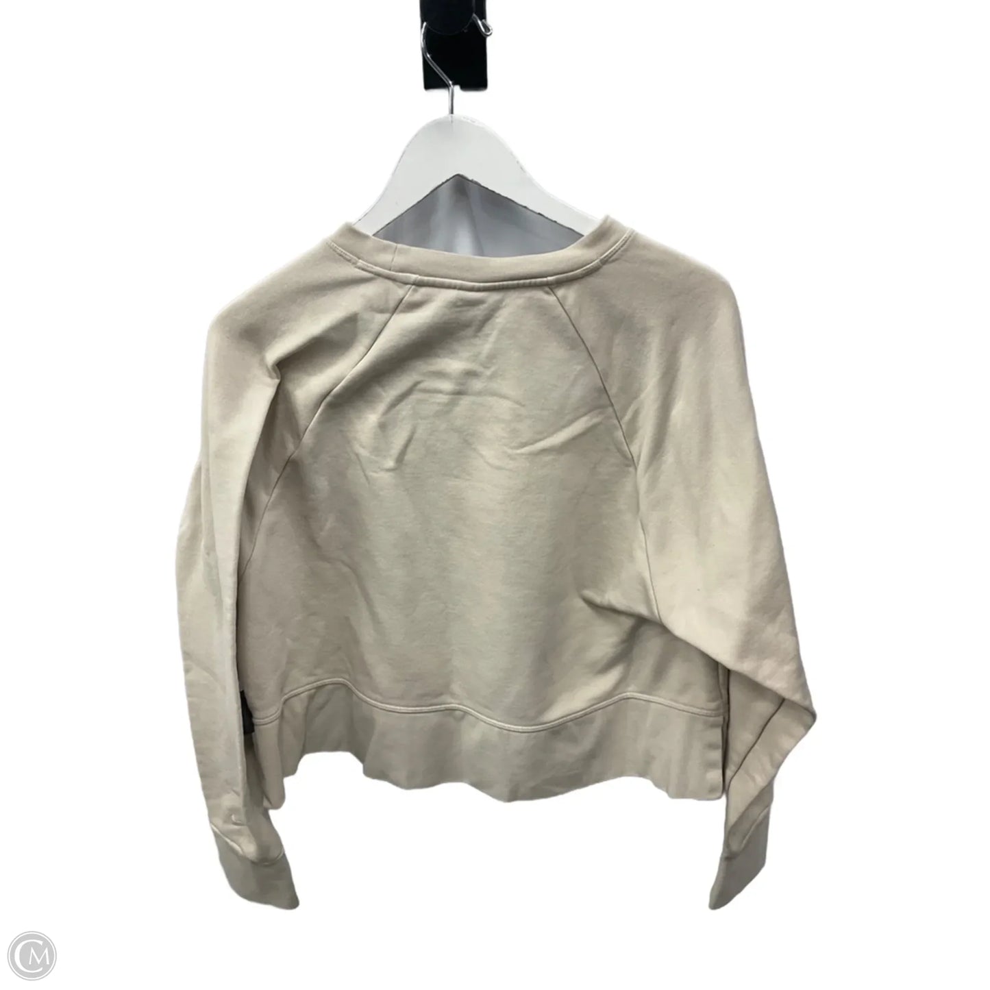 Sweatshirt Crewneck By Nike Apparel In Beige, Size: M