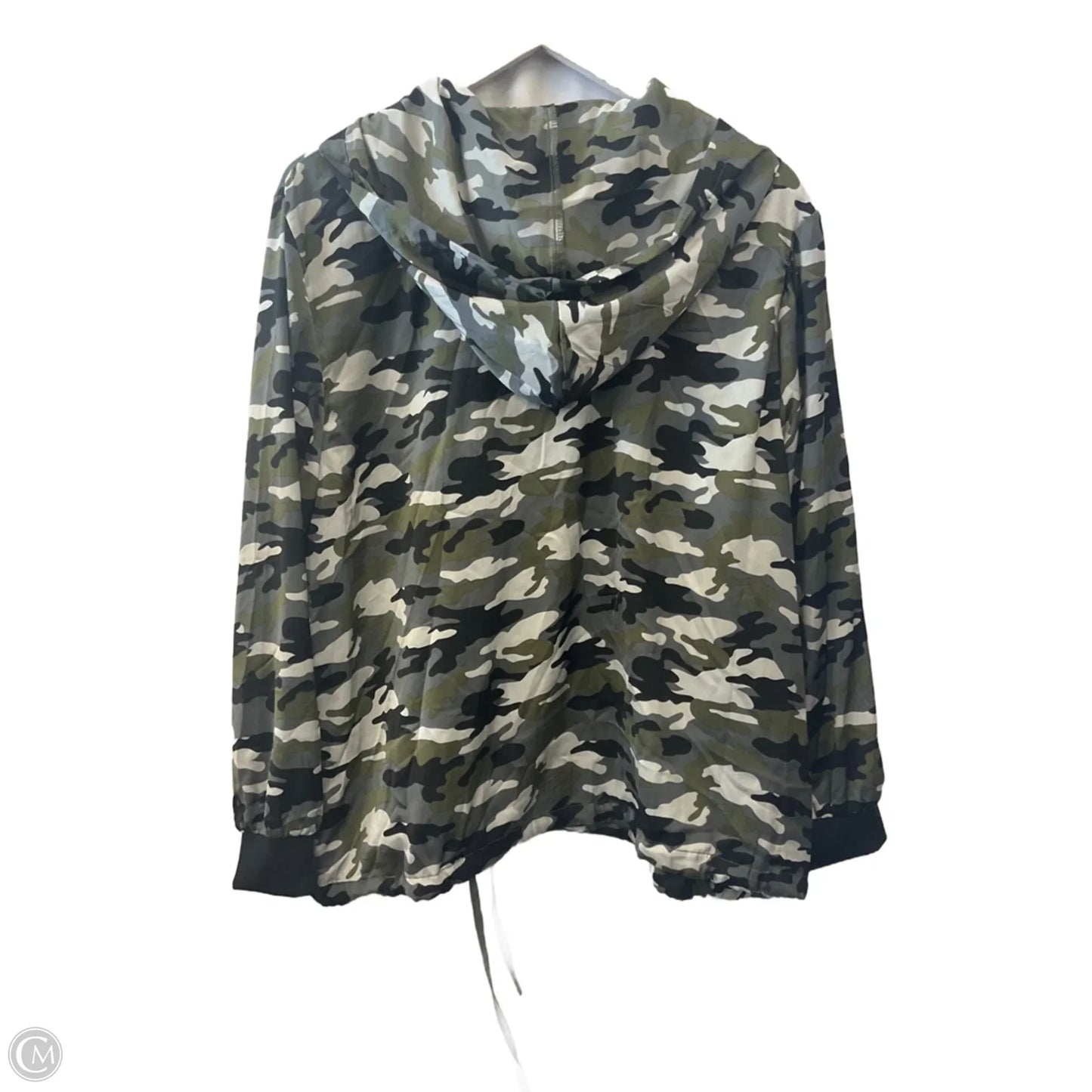 Athletic Jacket By Massini In Camouflage Print, Size: 3x