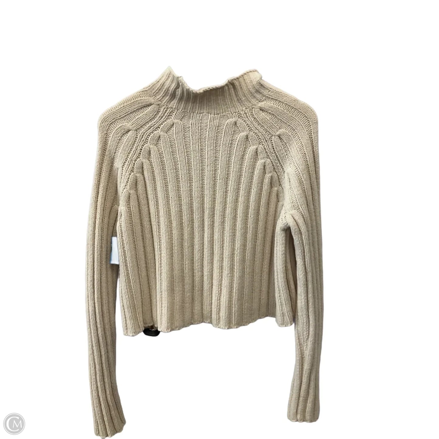 Top Long Sleeve By American Eagle In Cream, Size: M