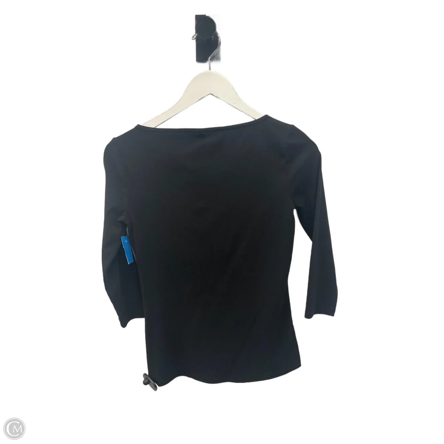Top 3/4 Sleeve Basic By White House Black Market In Black, Size: Xxs
