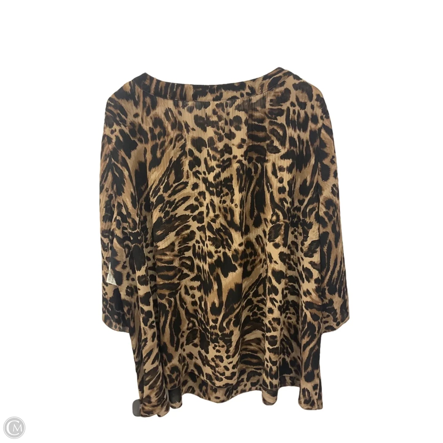 Top Short Sleeve By Just My Size In Animal Print, Size: 3x