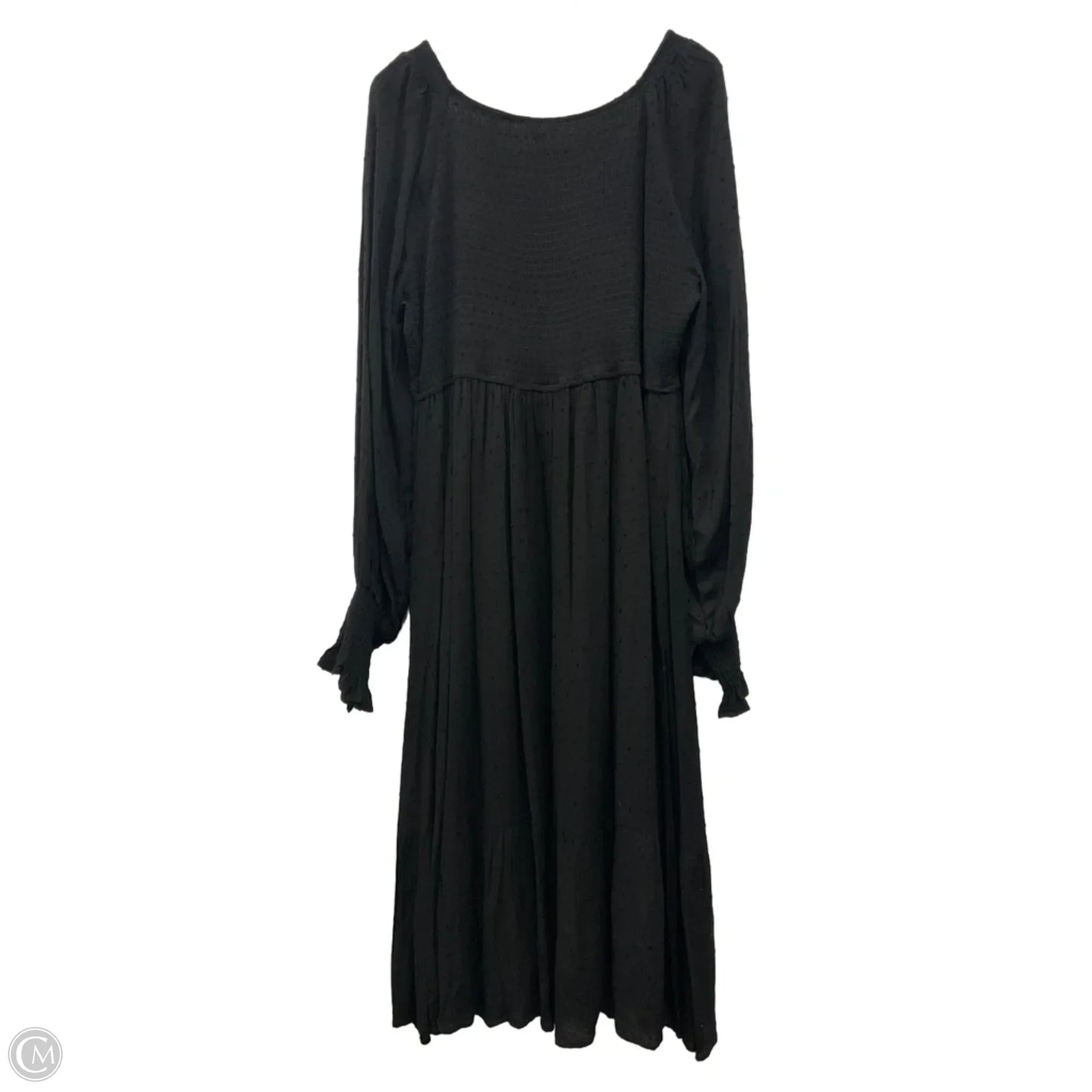 Dress Casual Midi By Clothes Mentor In Black, Size: 2x