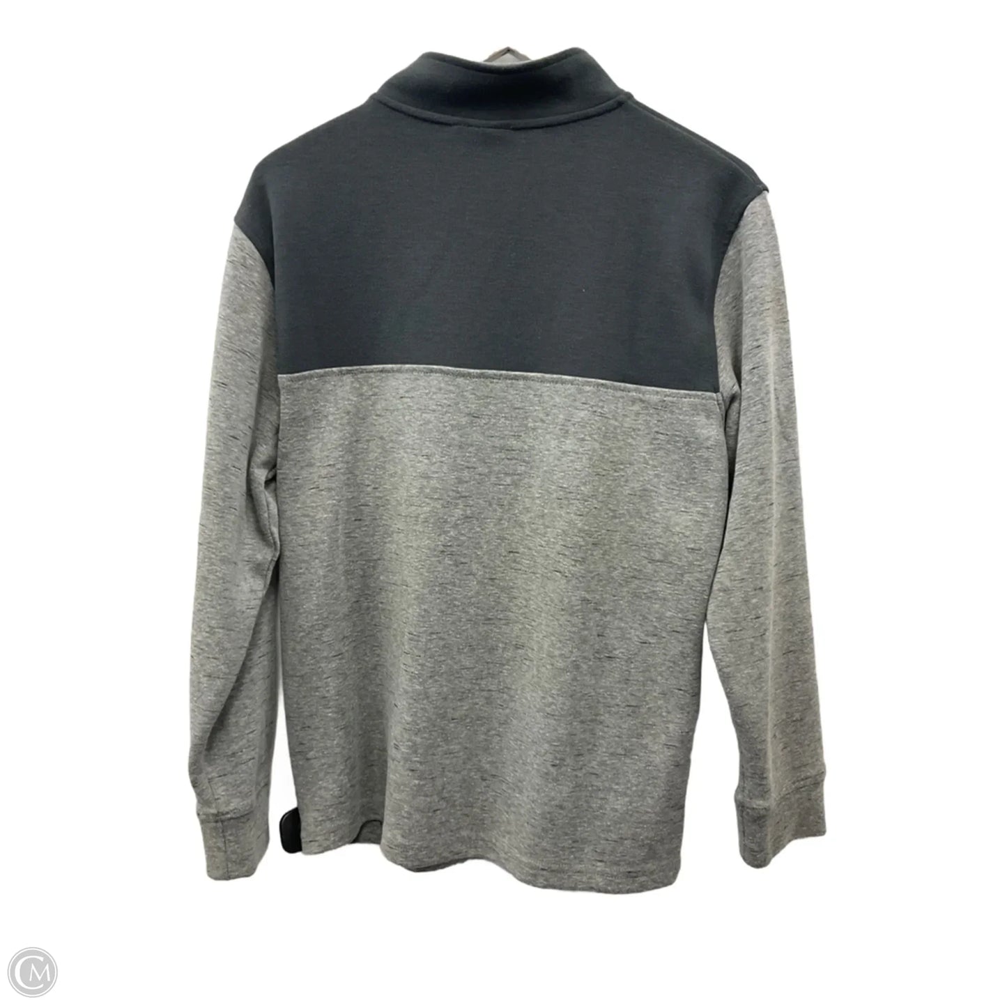 Athletic Top Long Sleeve Collar By Champion In Grey, Size: S