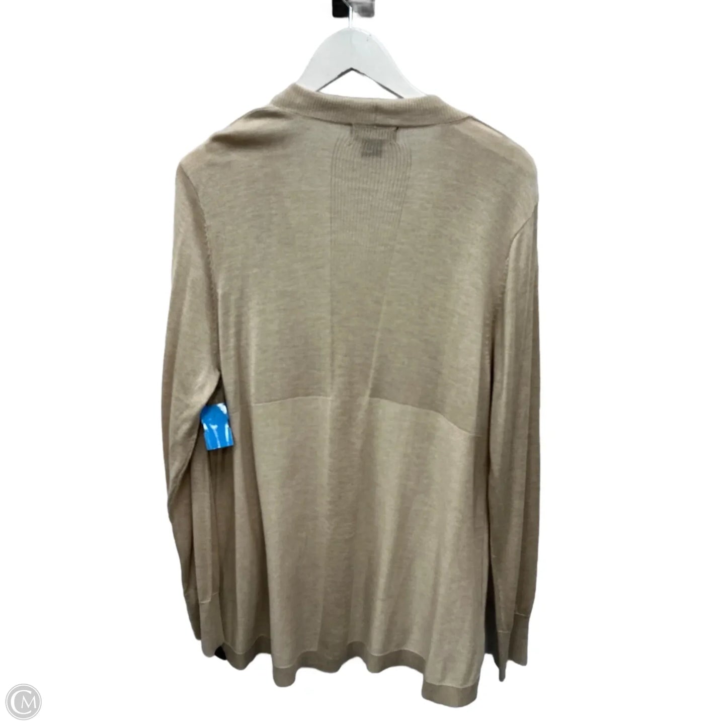 Cardigan By Liz Claiborne In Beige, Size: Xxl