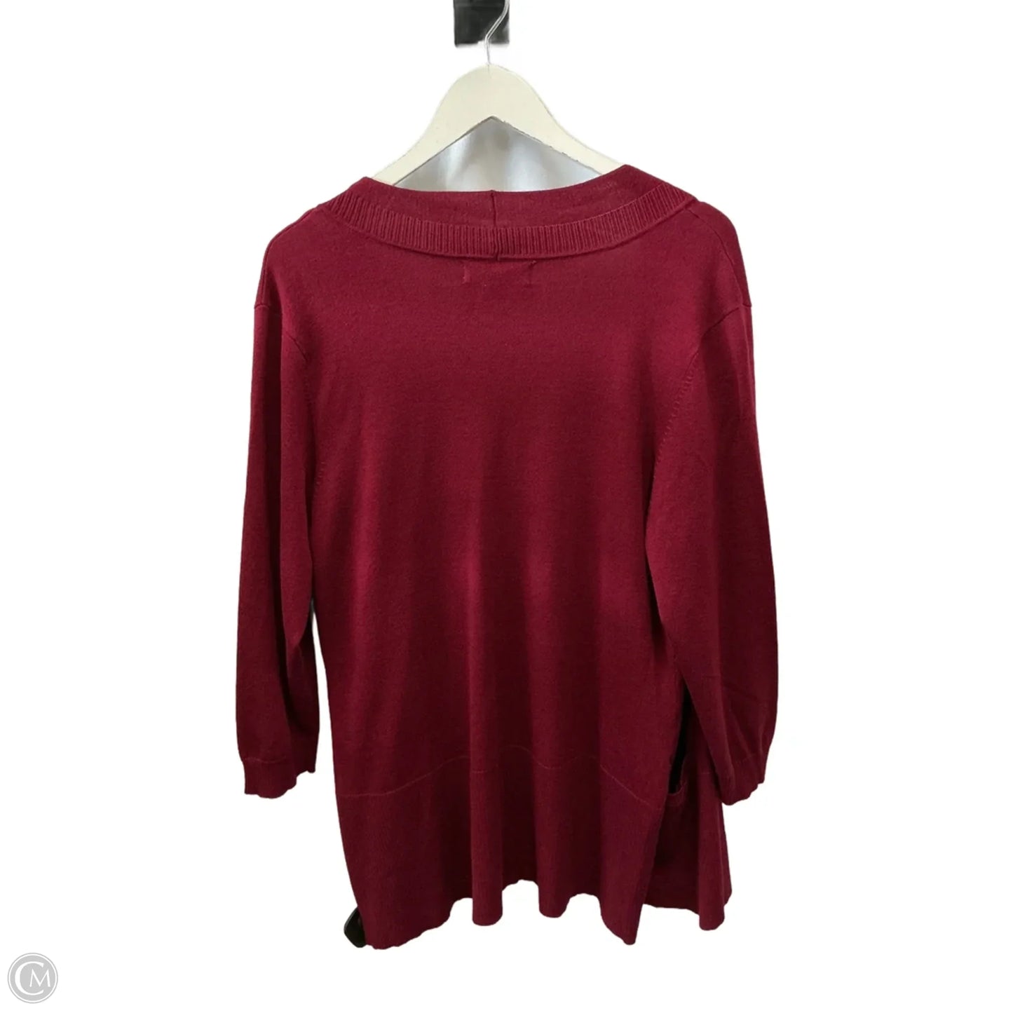 Cardigan By Karen Scott In Red, Size: Xl