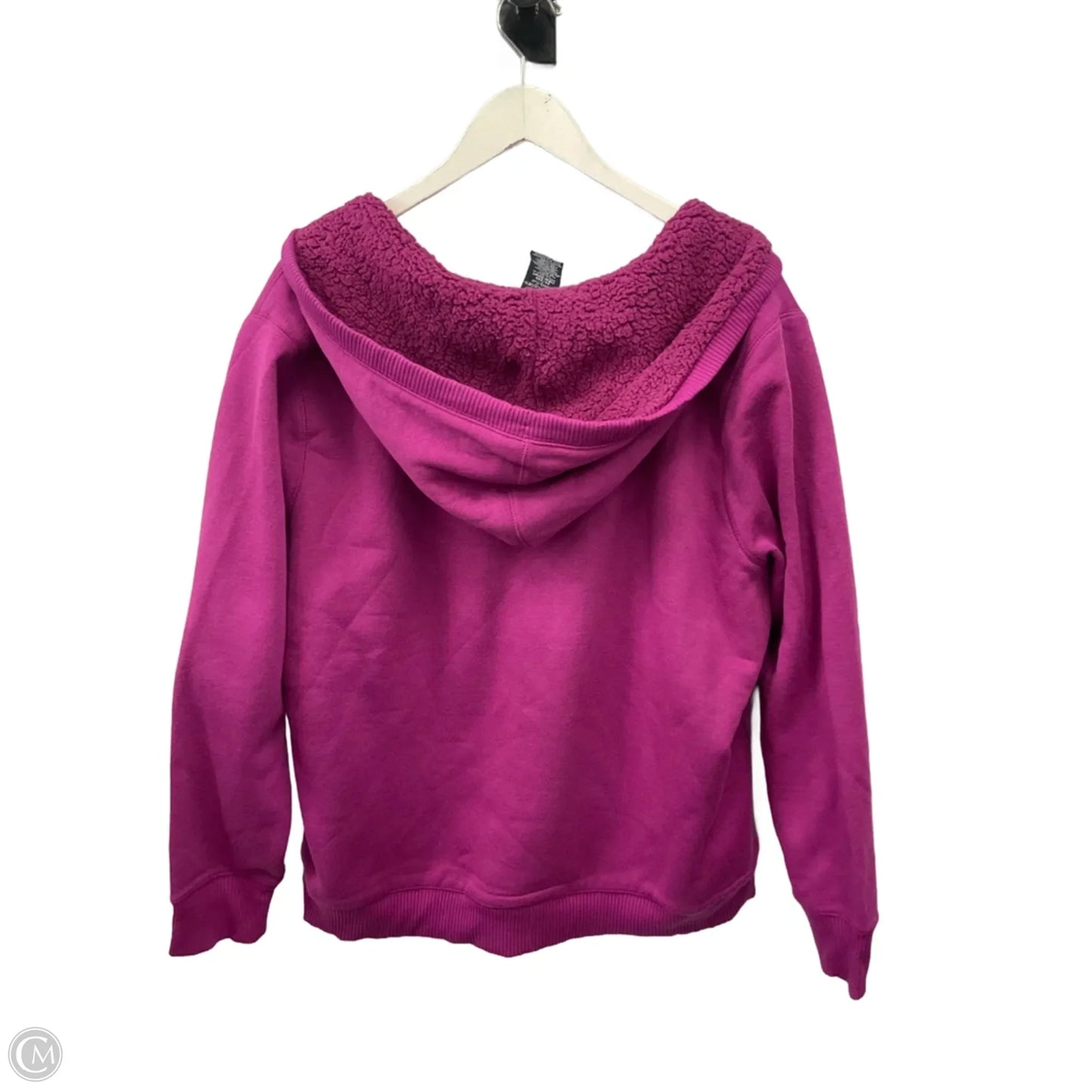 Jacket Fleece By Faded Glory In Purple, Size: 2x