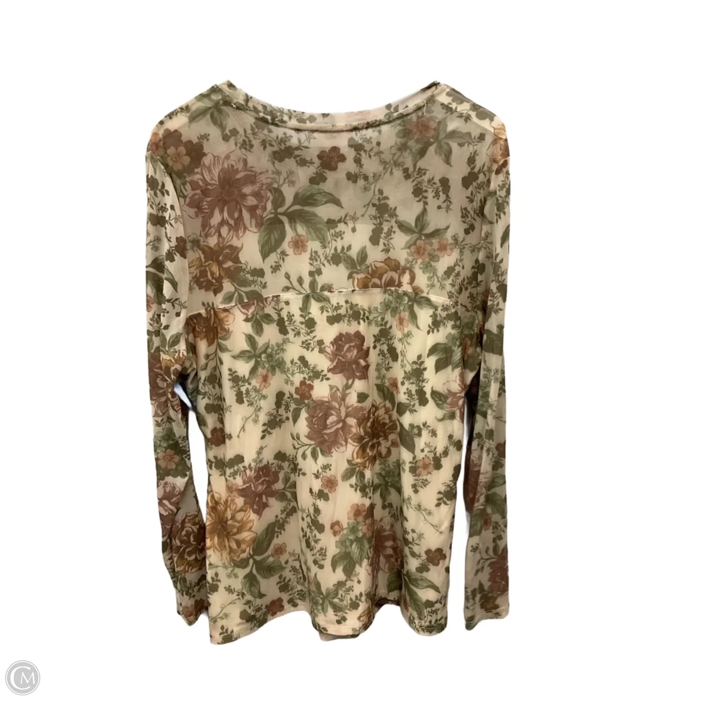 Top Long Sleeve By Maurices In Green, Size: 2x