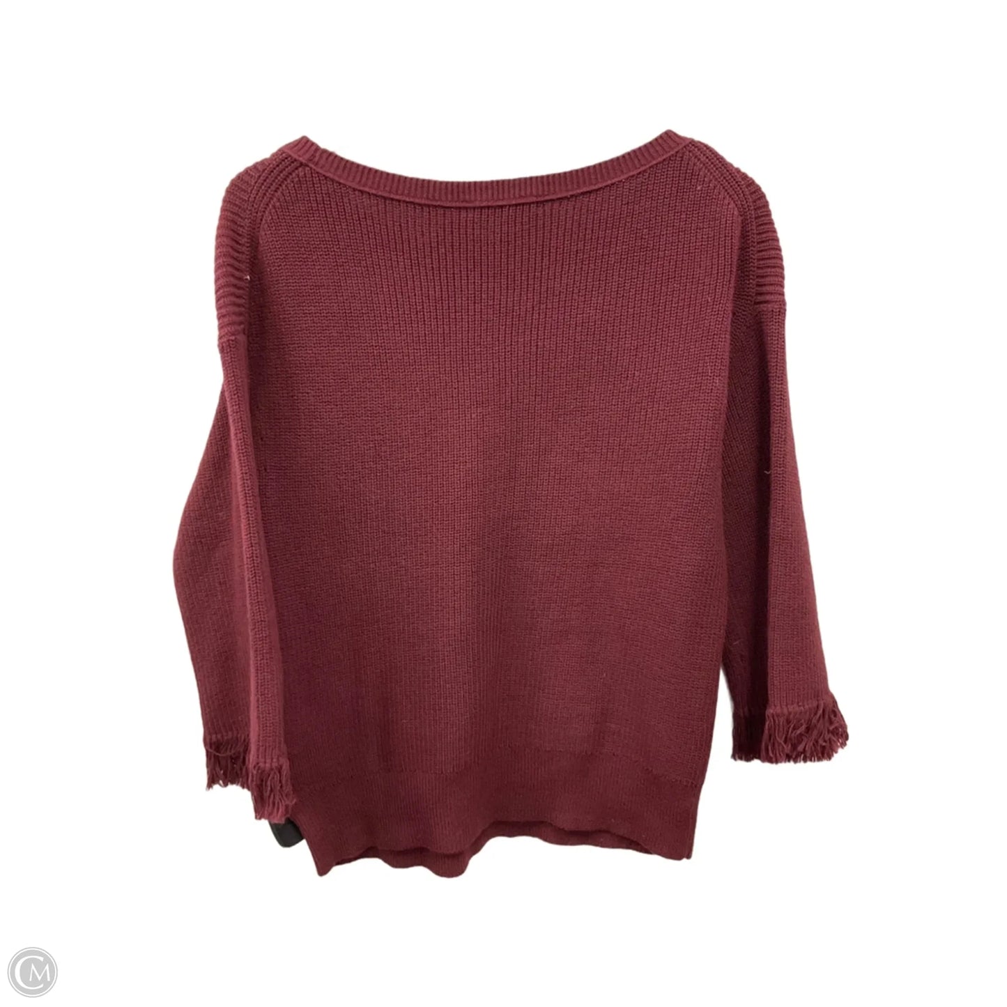 Top 3/4 Sleeve By J. Crew In Red, Size: S