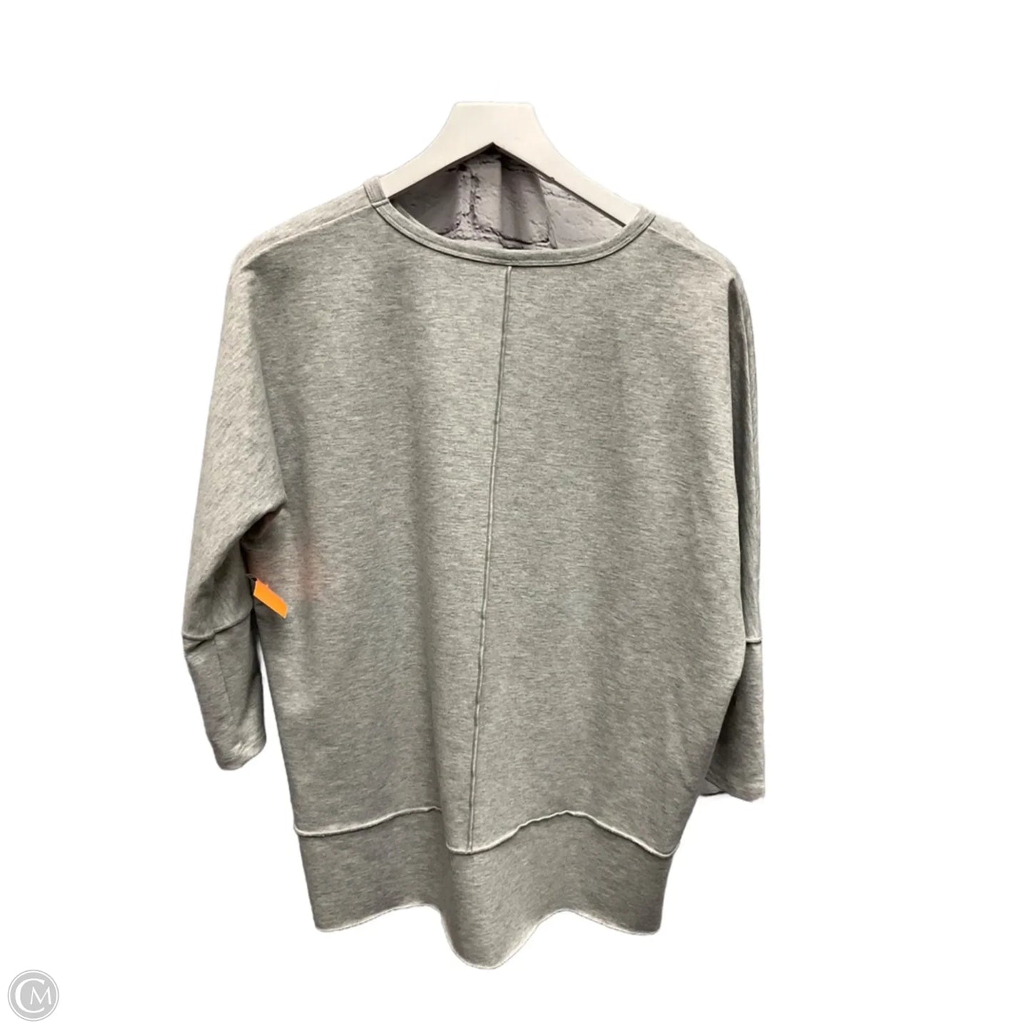 Top 3/4 Sleeve By Spanx In Grey, Size: Xs