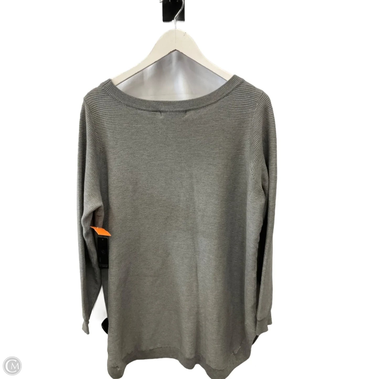 Top Long Sleeve By Cme In Grey, Size: 2x