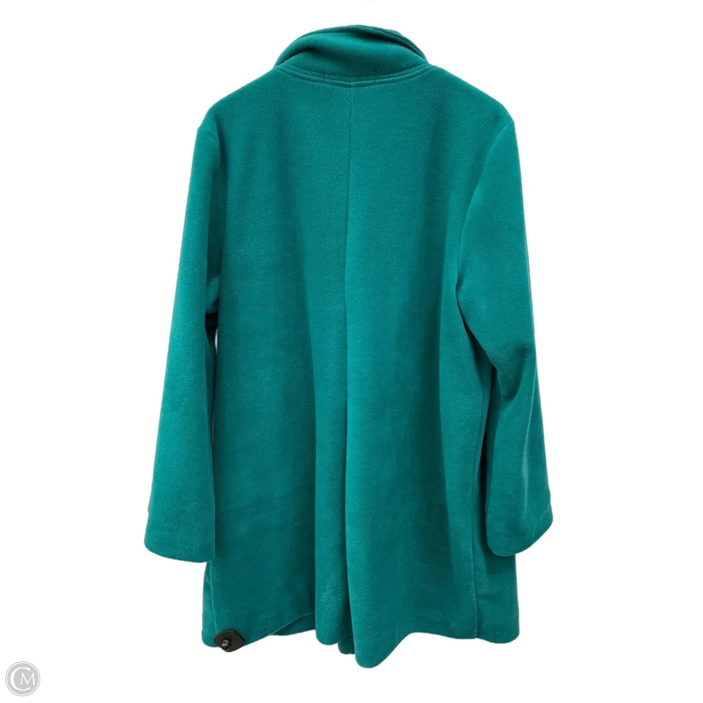 Jacket Fleece By Woman Within In Green, Size: L