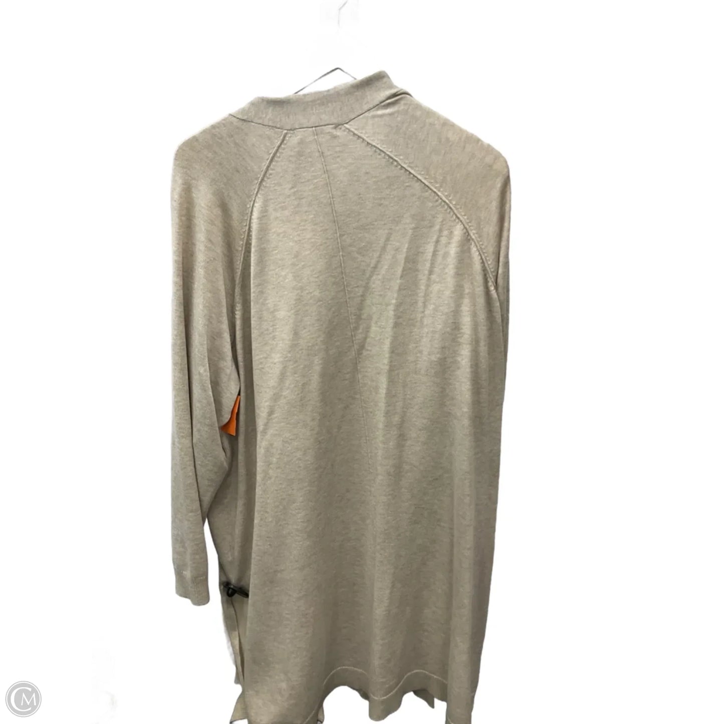 Sweater Cardigan By 89th And Madison In Beige, Size: 3x