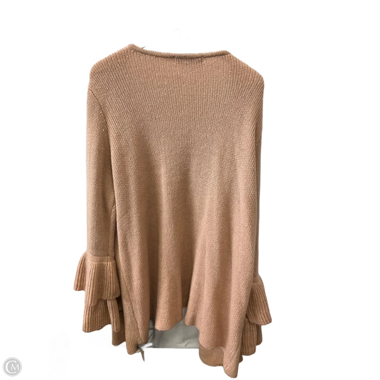 Sweater Cardigan By Absolutely Famous In Peach, Size: 3x