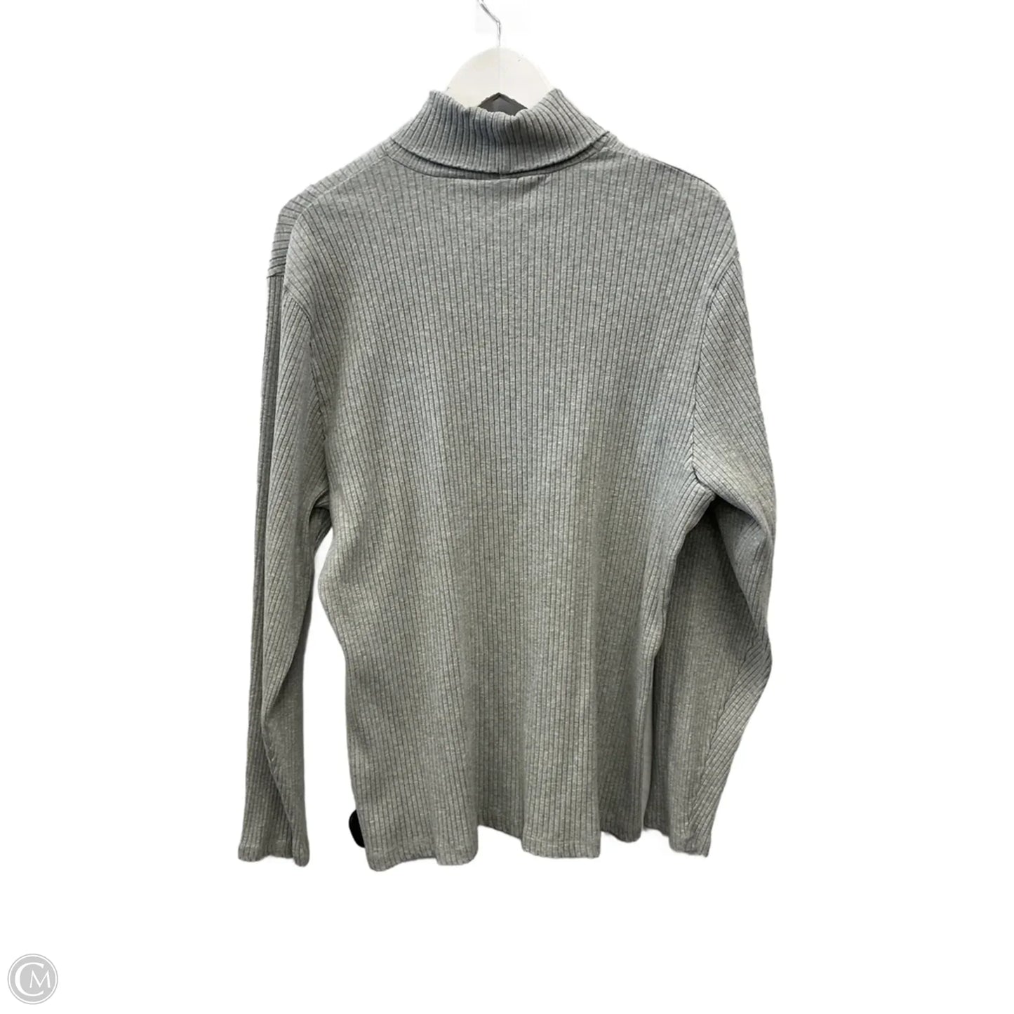 Top Long Sleeve By Lands End In Grey, Size: 2x