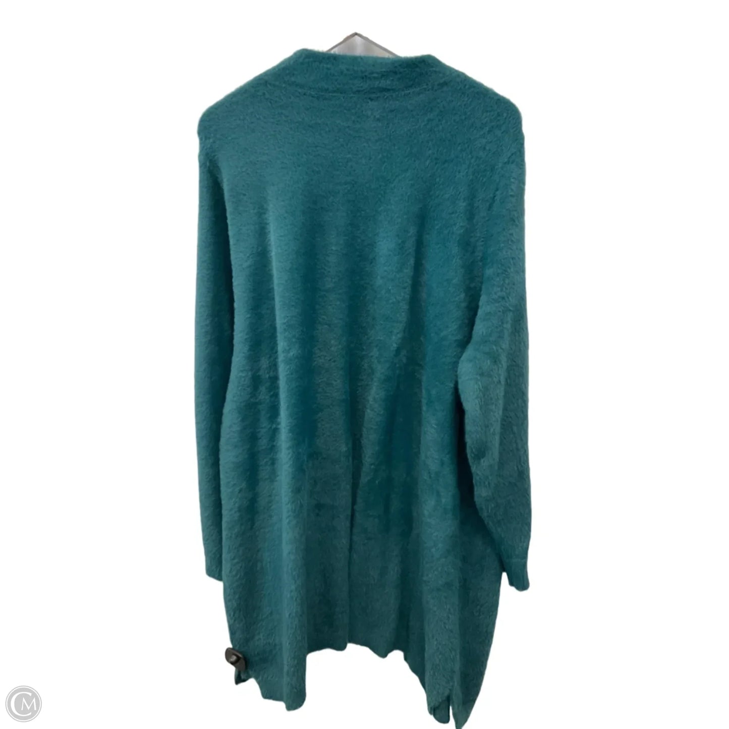 Sweater Cardigan By Isaac Mizrahi Live Qvc In Green, Size: 3x