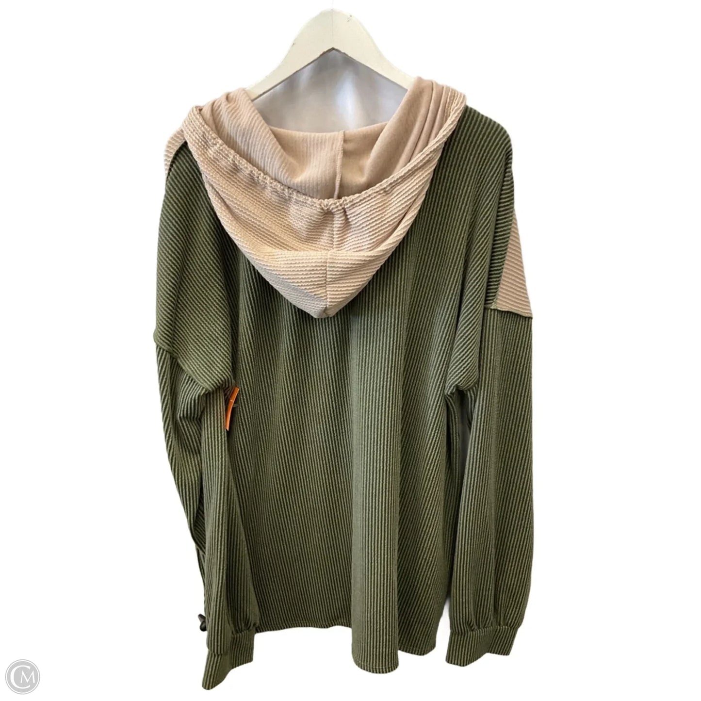 Top Long Sleeve By Heimish Usa In Green & Tan, Size: 3x