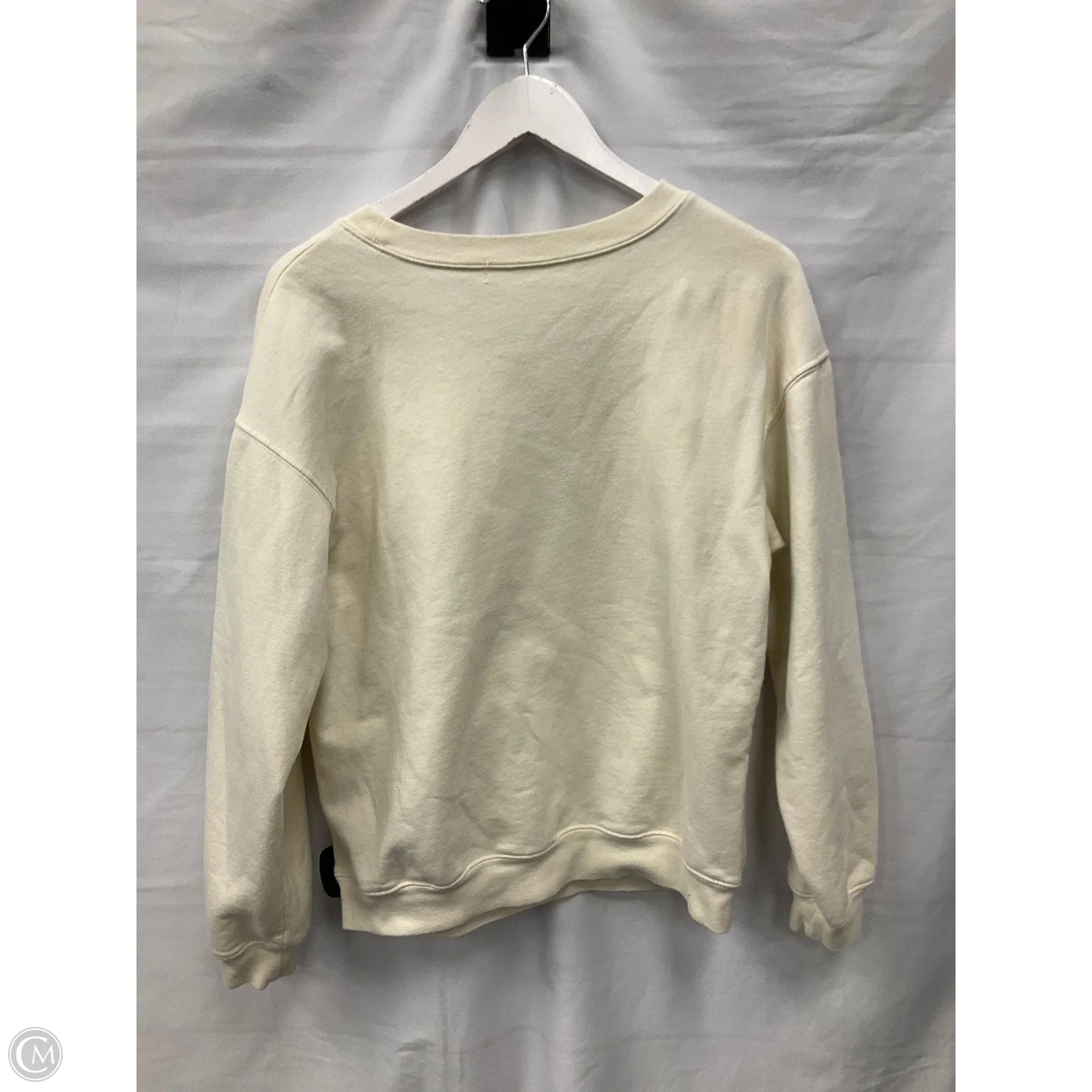 Sweatshirt Crewneck By Cmf In Cream, Size: L