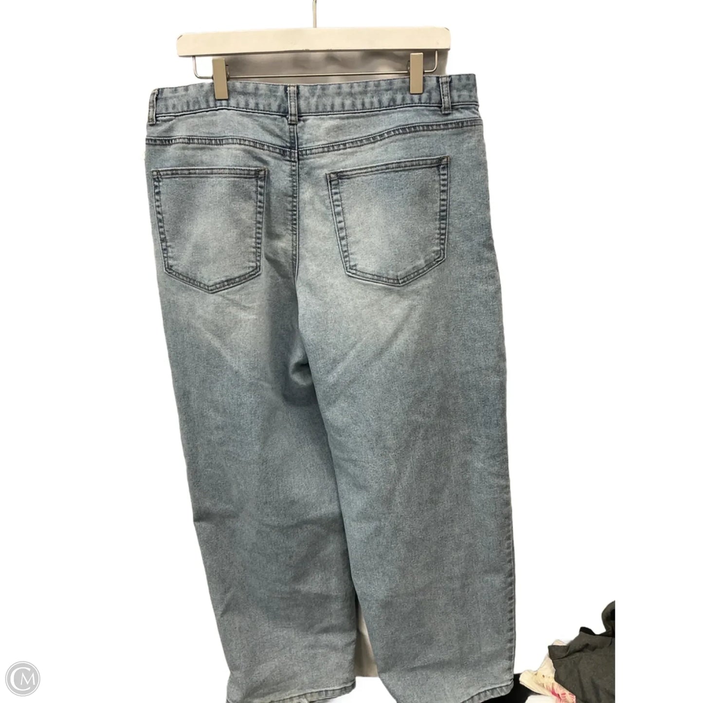 Jeans Wide Leg By No Boundaries In Blue Denim, Size: 14