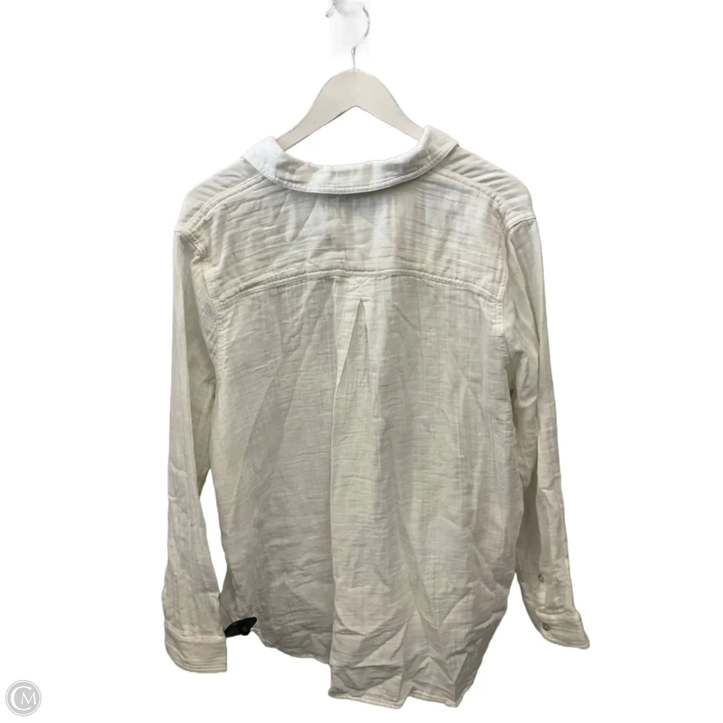 Top Long Sleeve By Sonoma In White, Size: Xl