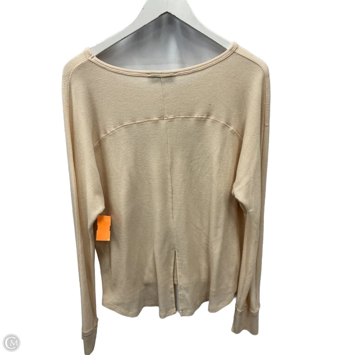 Top Long Sleeve By Carly Jean In Cream, Size: M