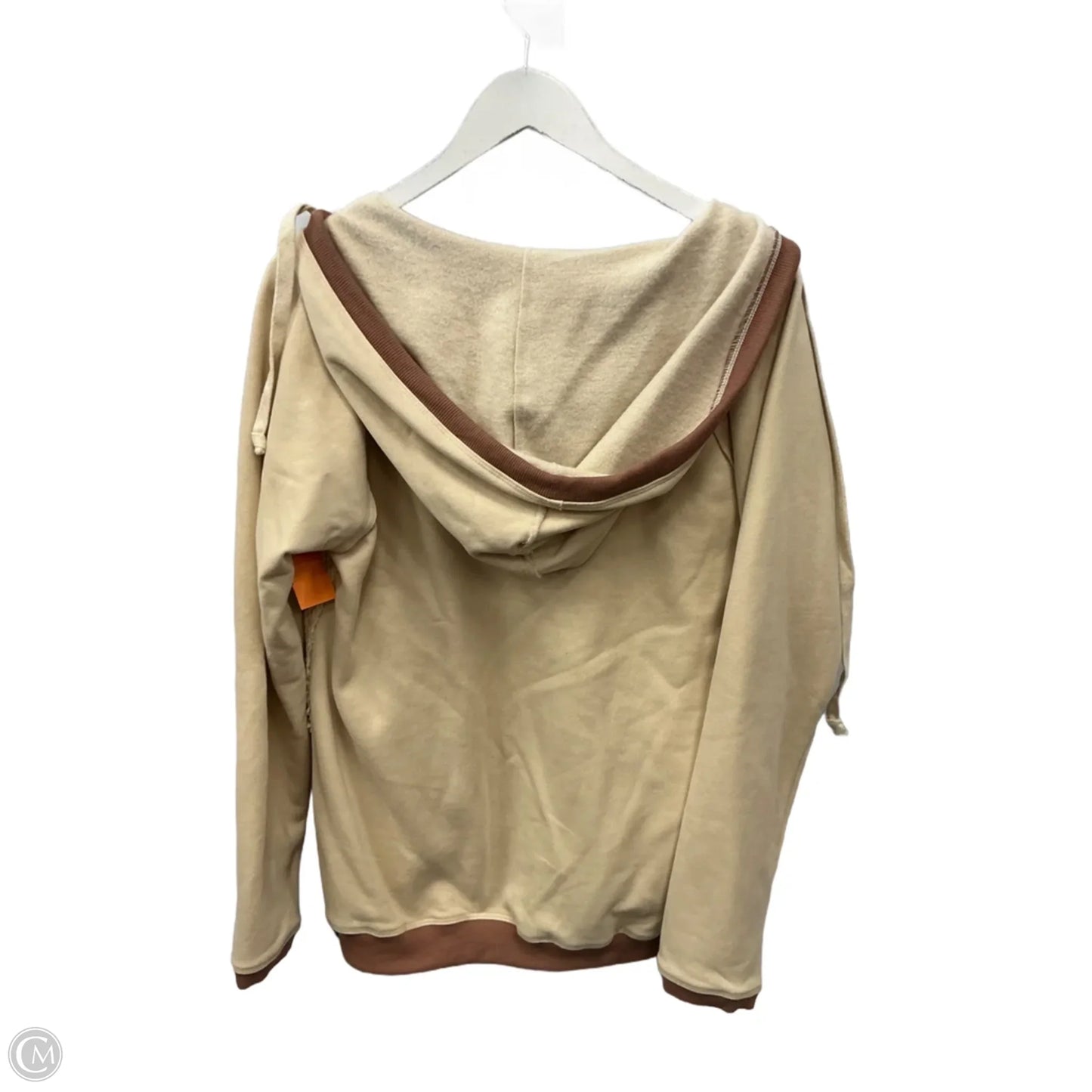 Sweatshirt Hoodie By Hem & Thread In Cream, Size: M