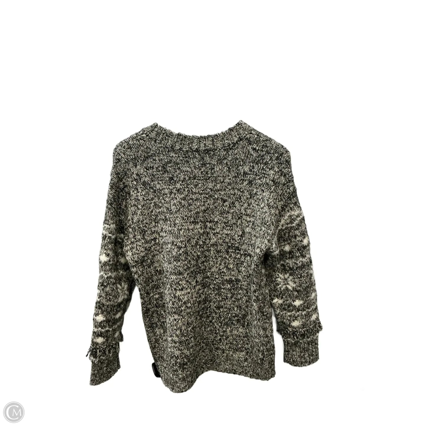 Sweater By Loft In Black & White, Size: M