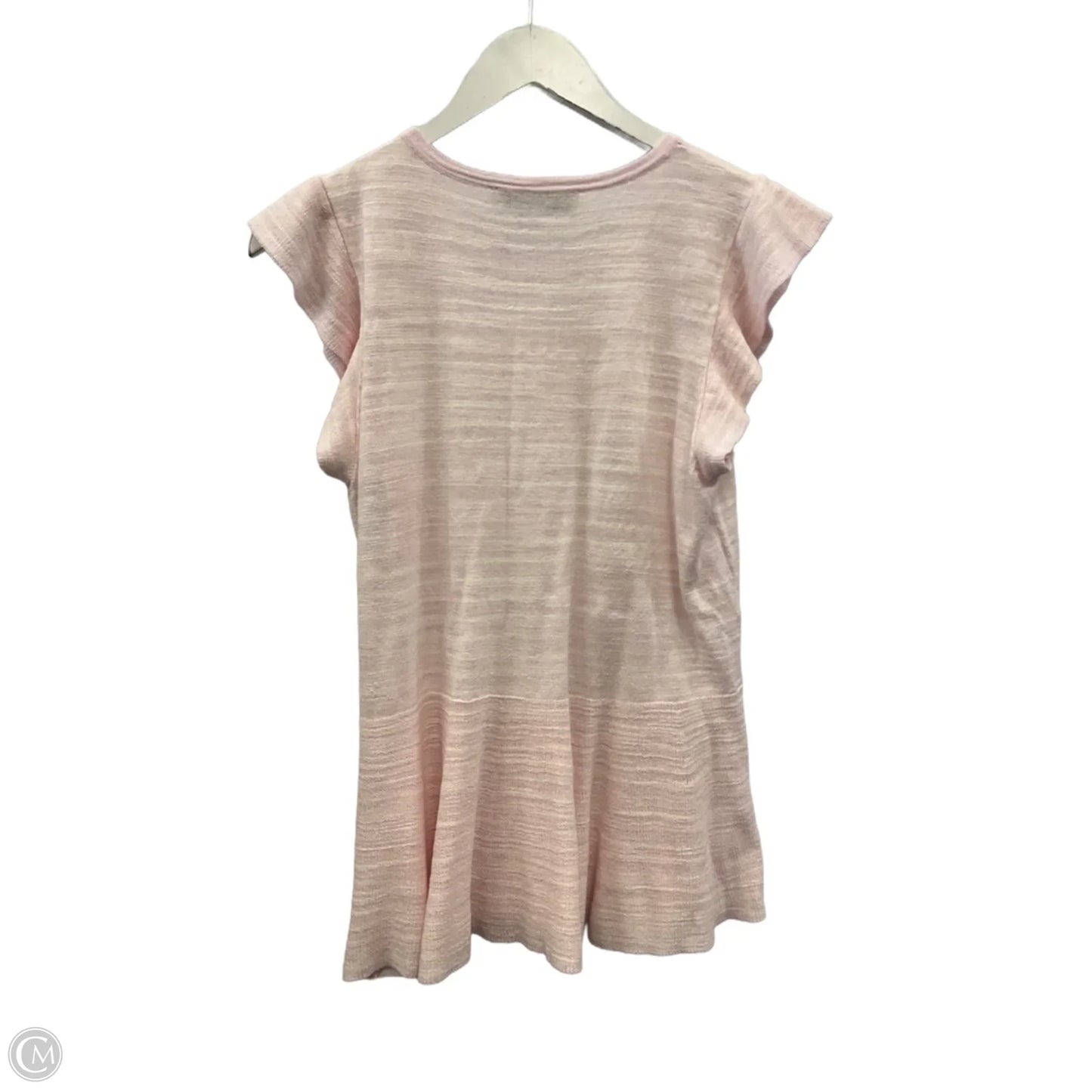 Top Short Sleeve By Loft In Purple, Size: M