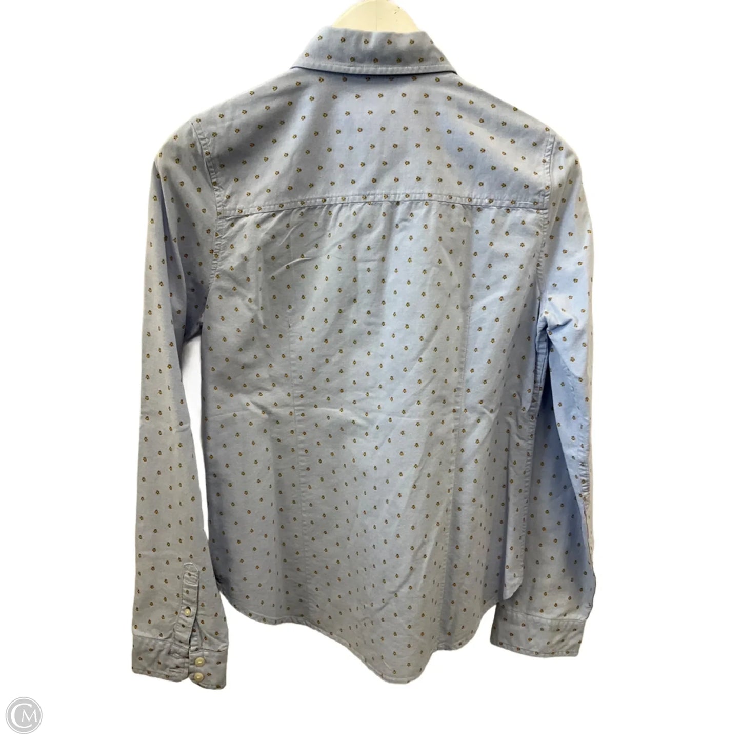 Top Long Sleeve By Cme In Blue, Size: M