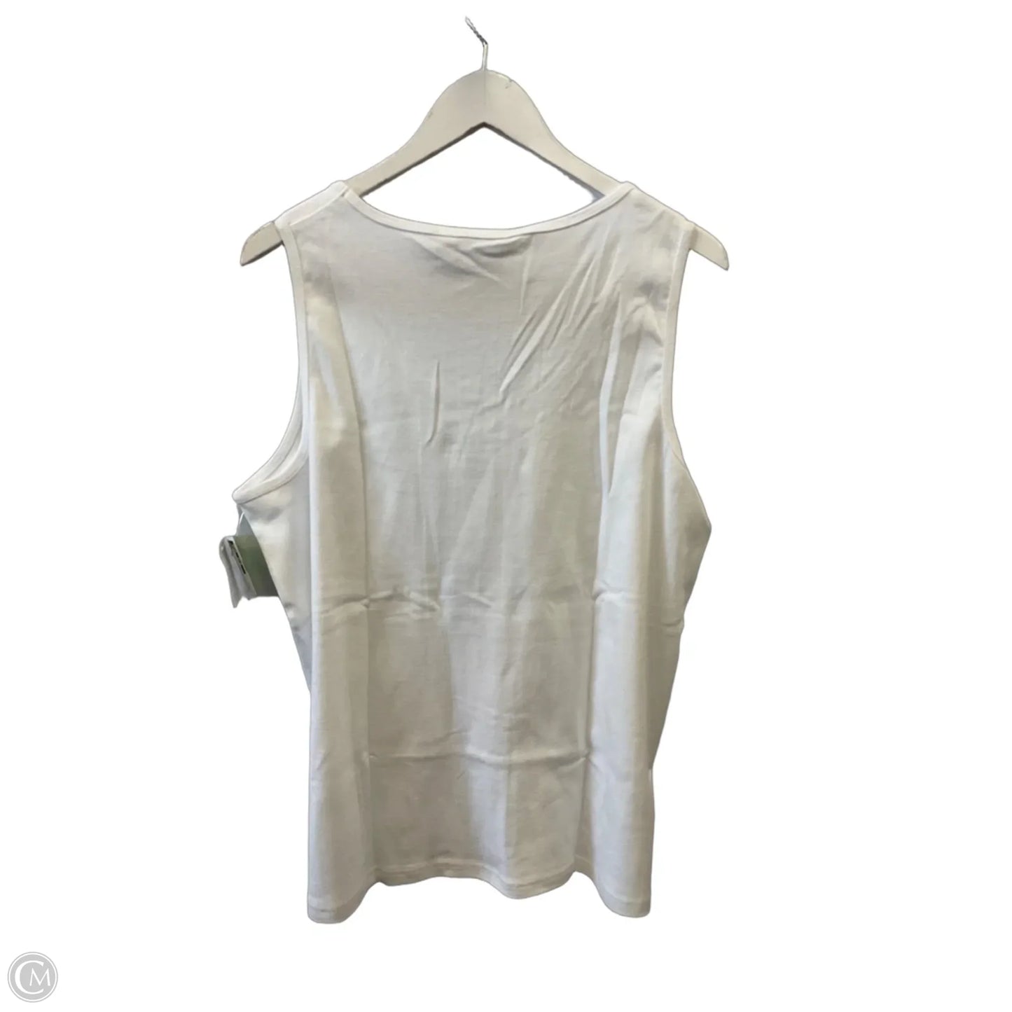 Top Sleeveless By St Johns Bay In Blue Red & White, Size: 2x