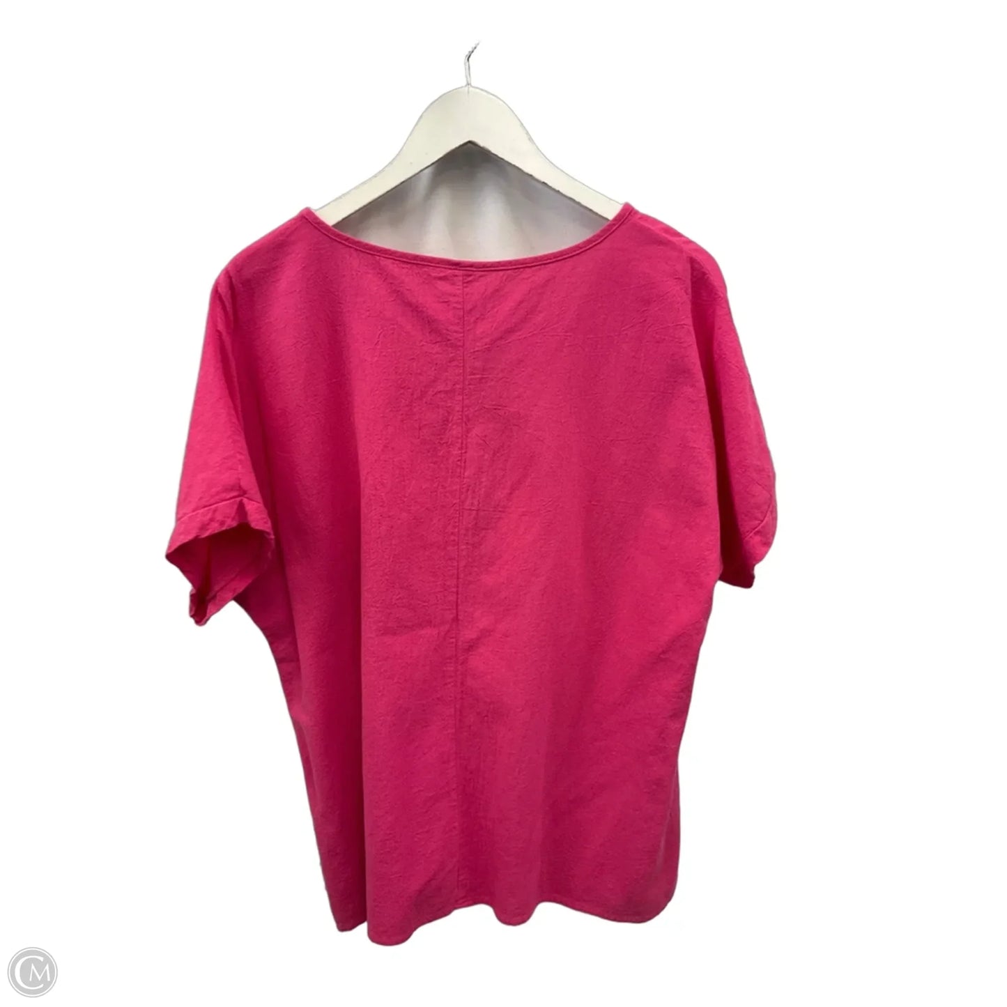 Top Short Sleeve By Clothes Mentor In Pink, Size: 1x