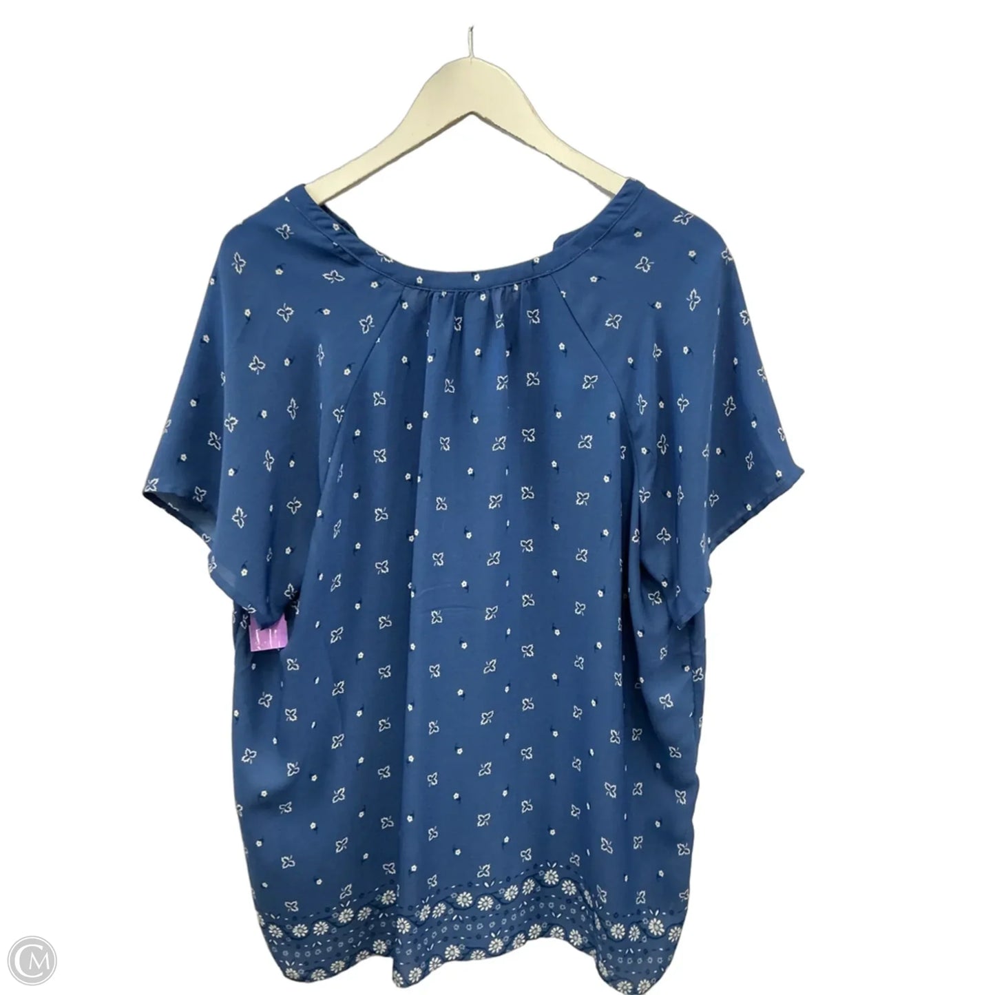 Top Short Sleeve By Old Navy In Blue, Size: Xl